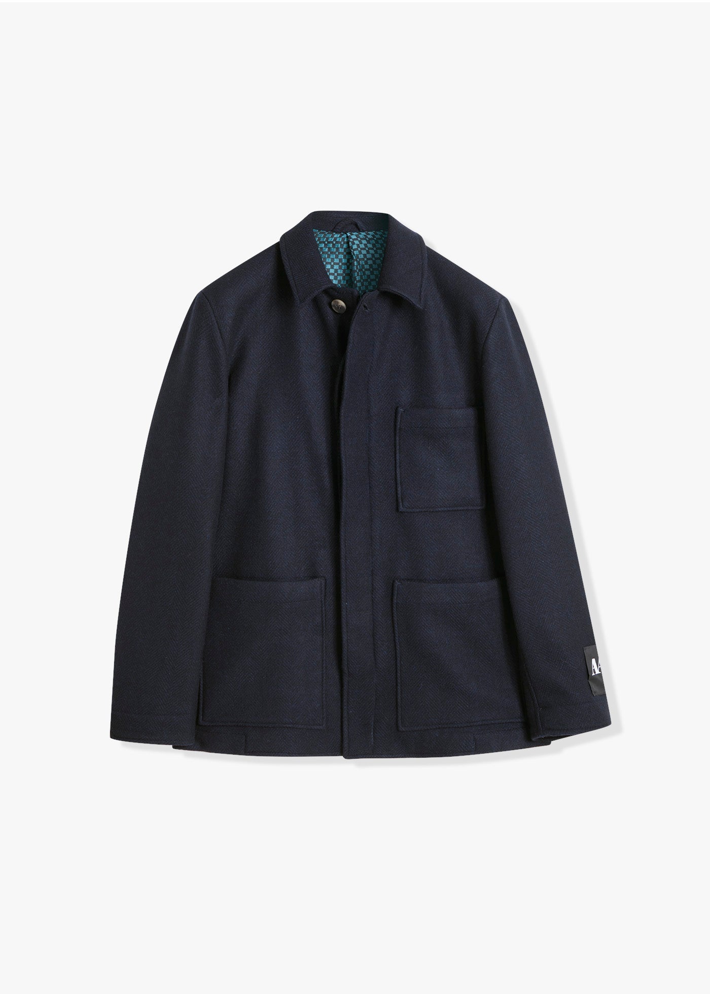 Aalbion Jacket With Shirt Collar Blue