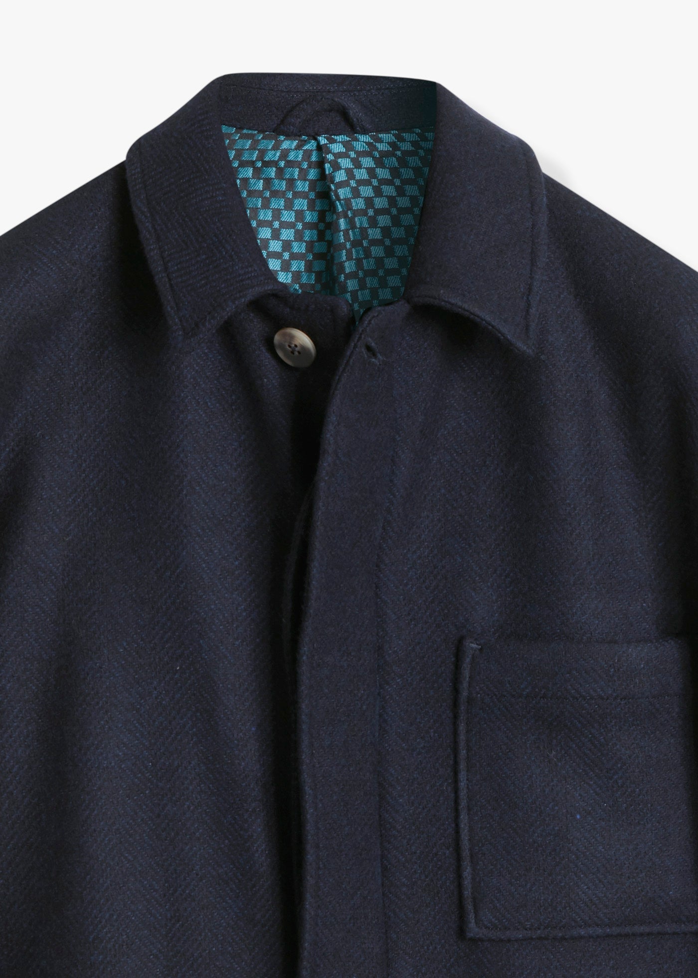 Aalbion Jacket With Shirt Collar Blue