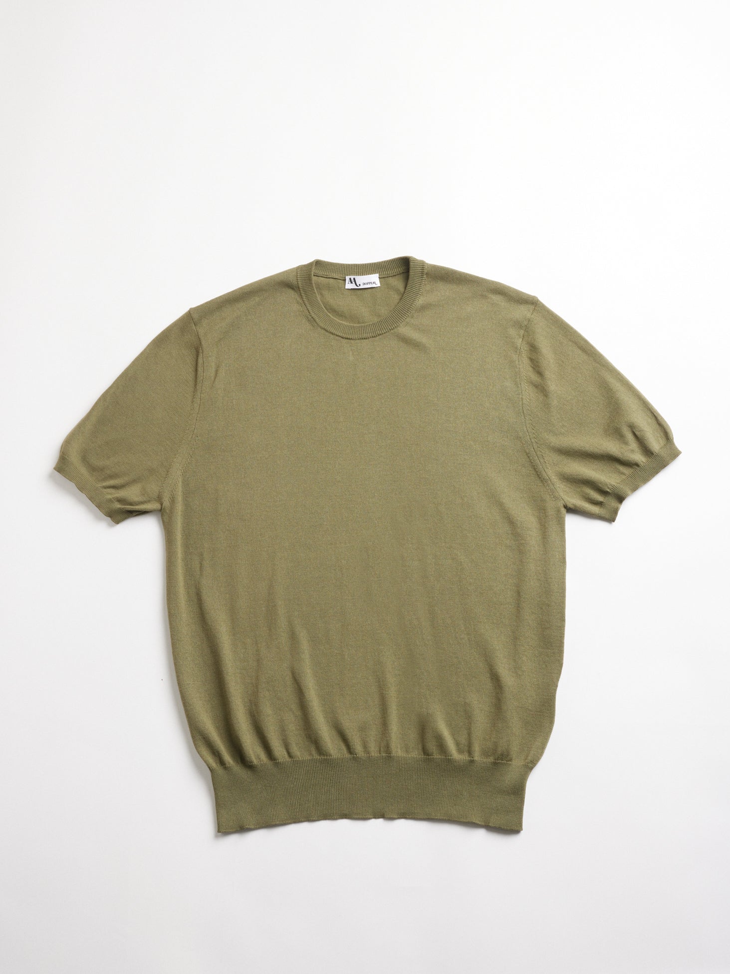 Aalfeo Crewneck Sweater With Short Sleeves Green T-shirt