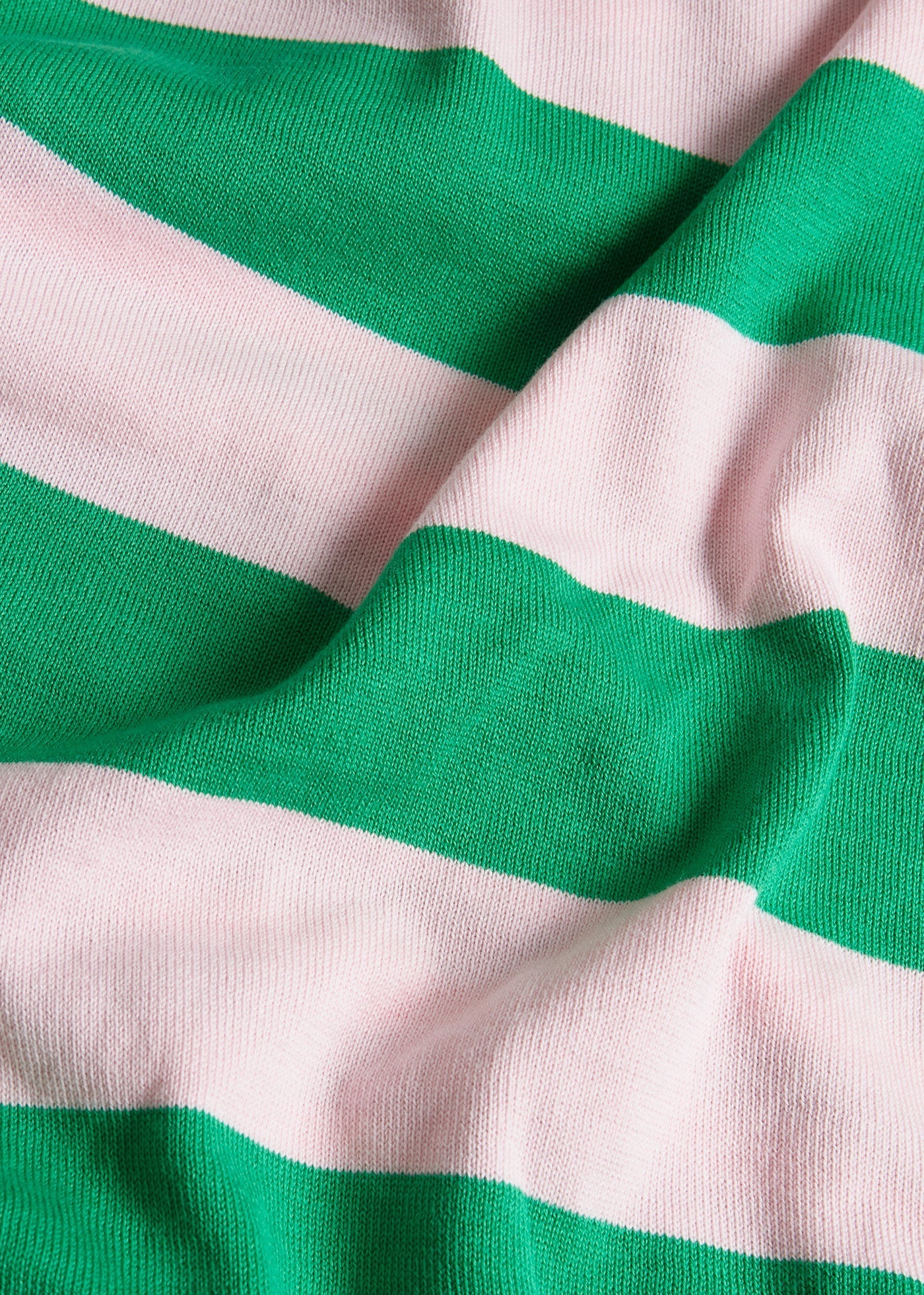Aalfeo Striped Knitted Tshirt Green T-shirt