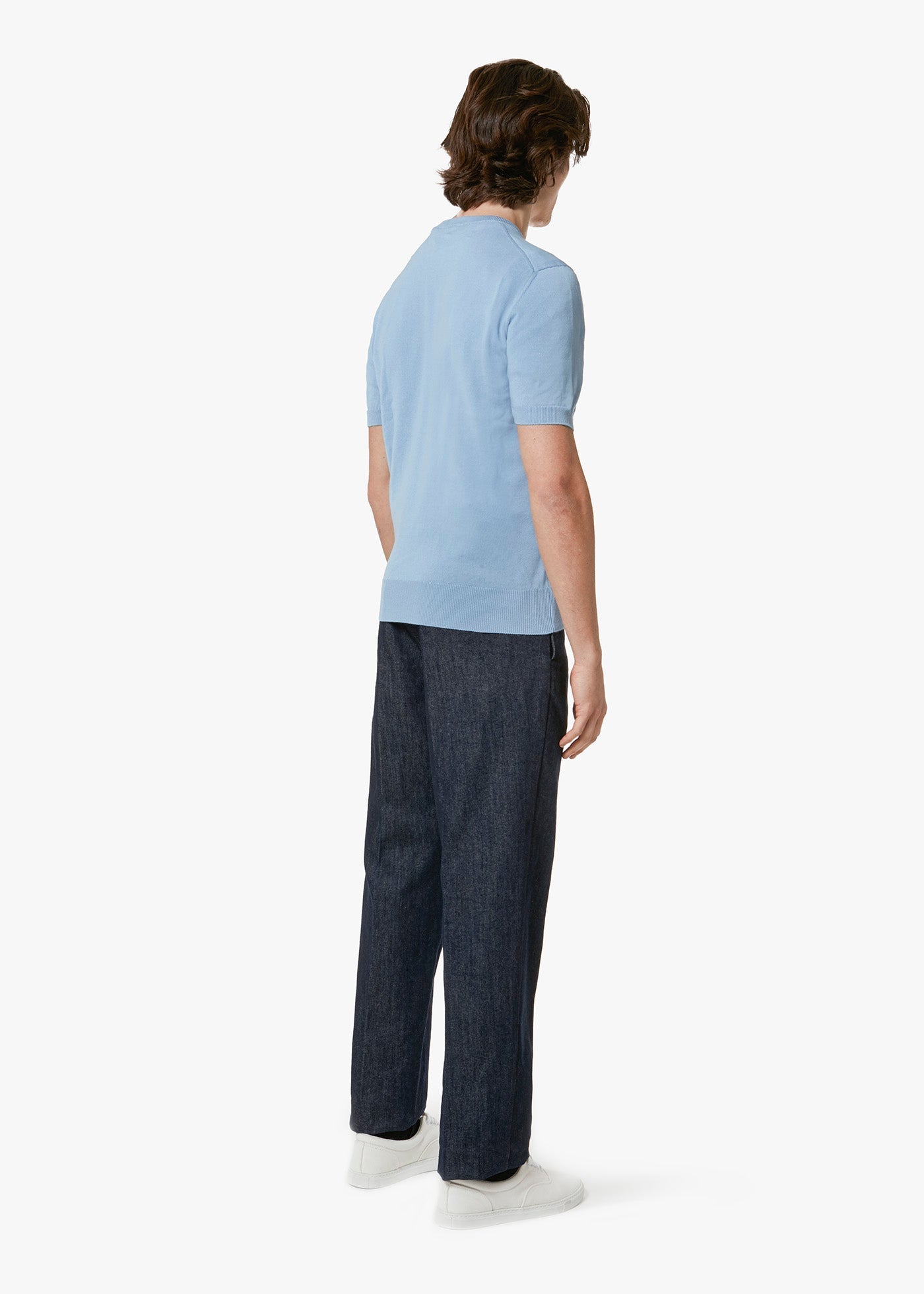 Aalfeo Knitted Tshirt Lightblue T-shirt