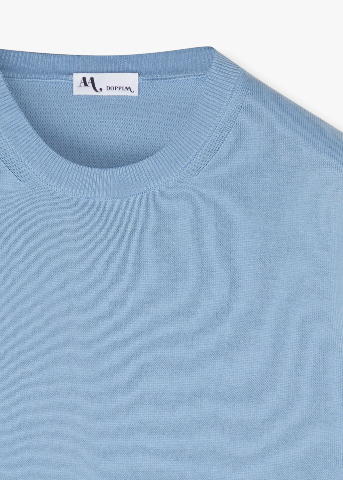 Aalfeo Knitted Tshirt Lightblue T-shirt