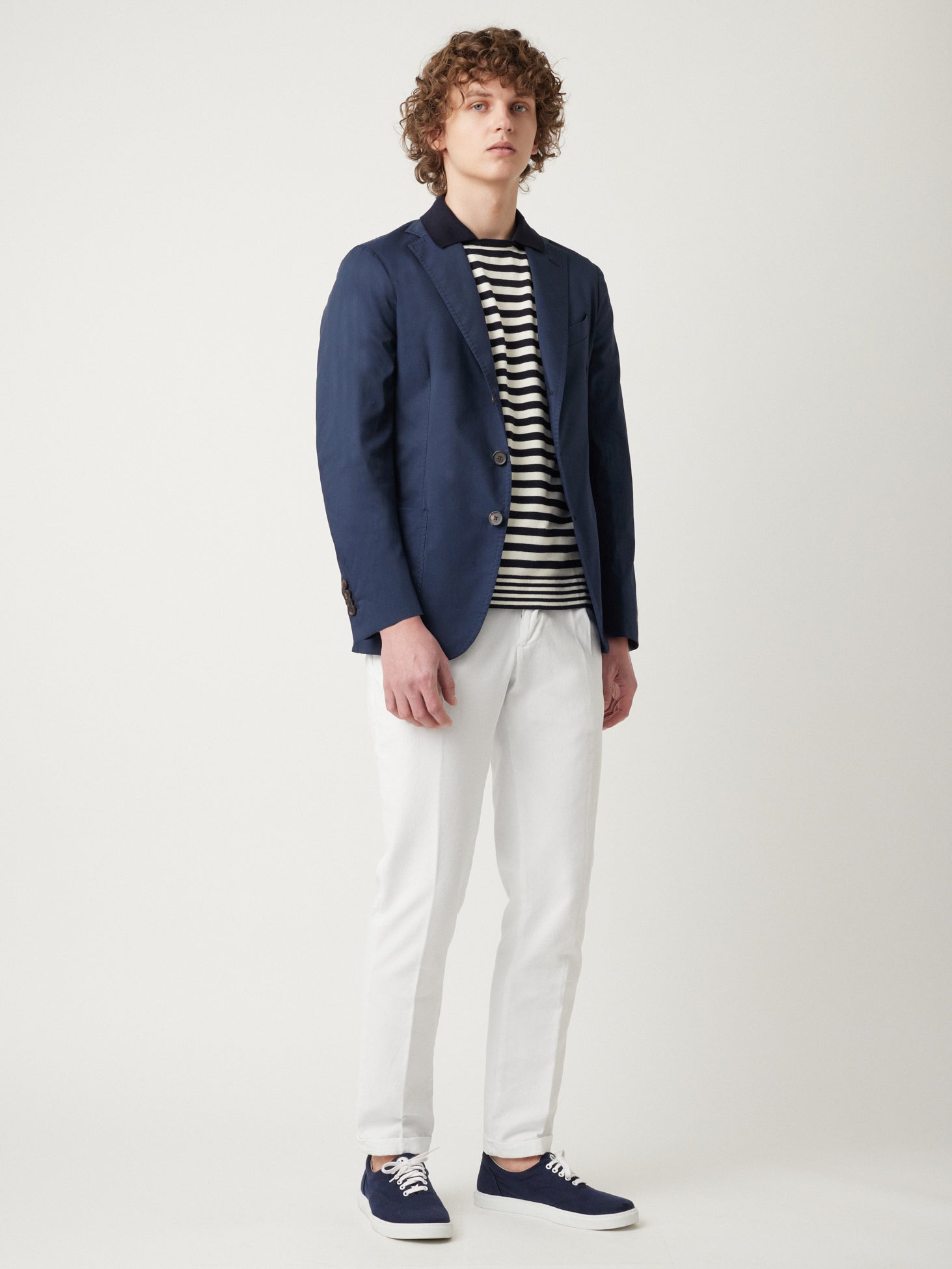 Aalfio 3 Buttons Blazer Blue Coats & Jackets