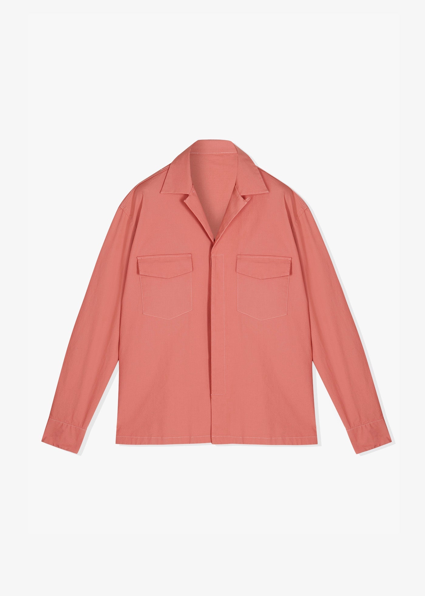 Aalgeri Long Sleeves Overshirt Pink Shirt