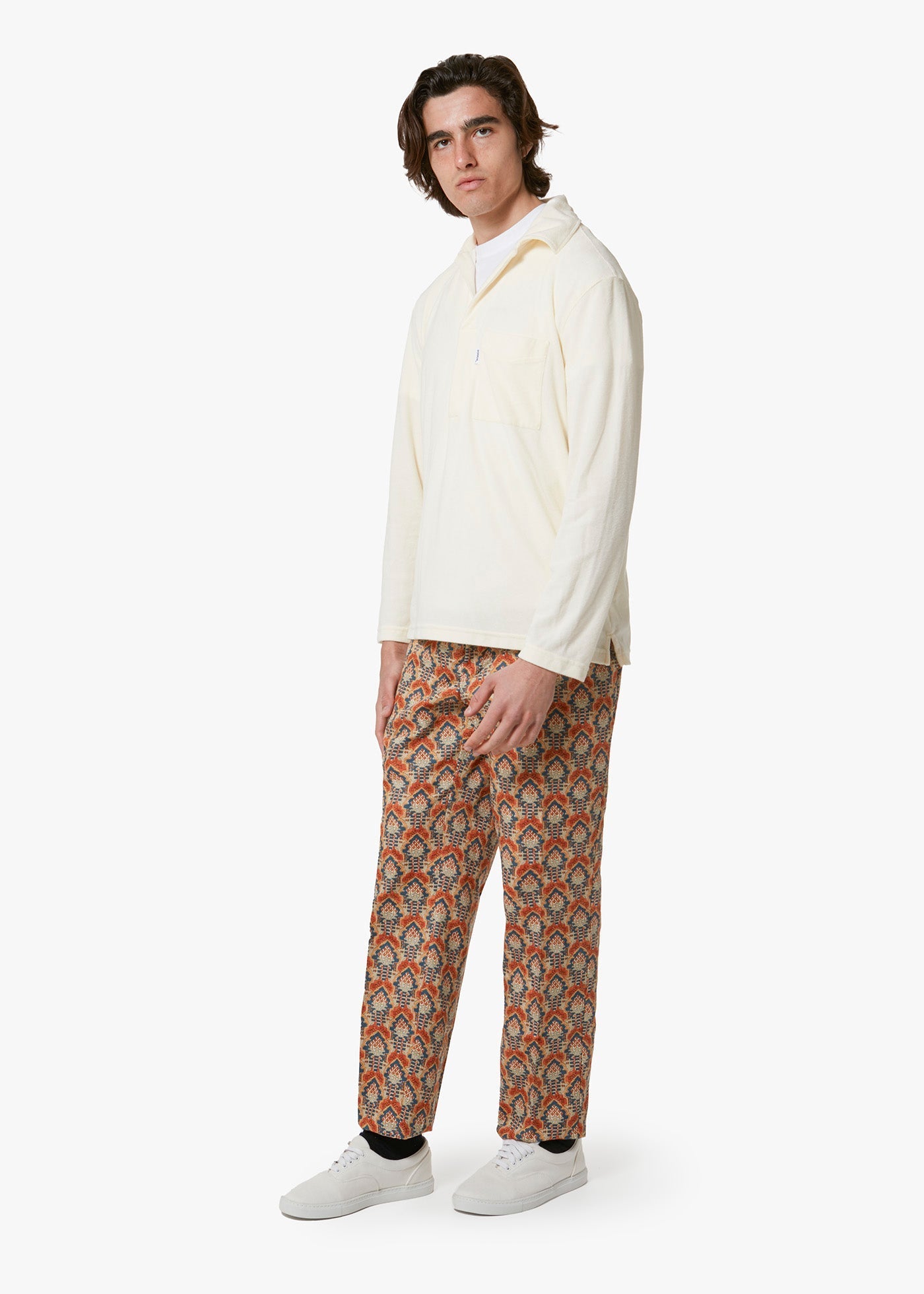 Aalice Cotton - Terry Poloshirt White Sweatshirts & Poloshirts