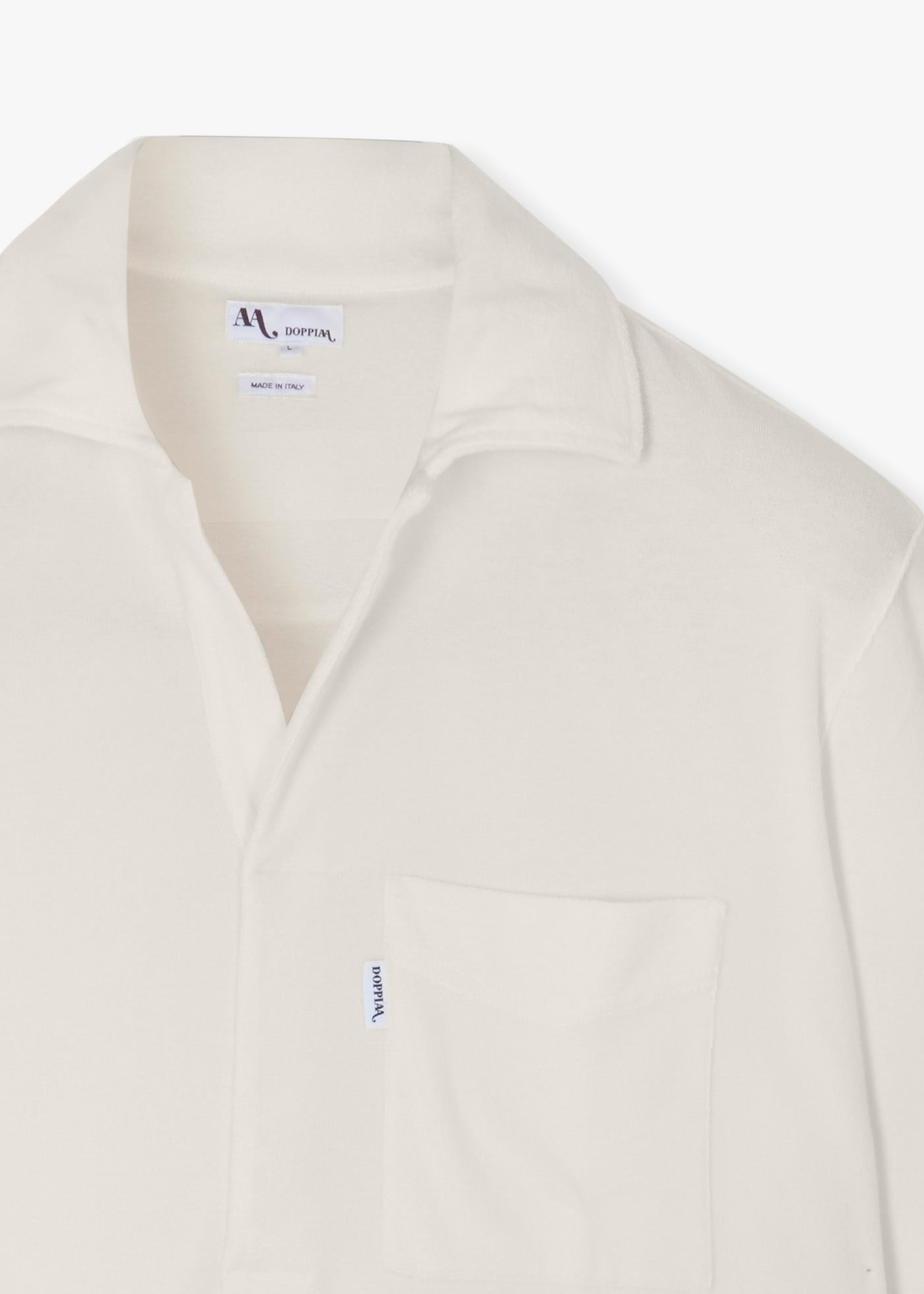 Aalice Cotton - Terry Poloshirt White Sweatshirts & Poloshirts