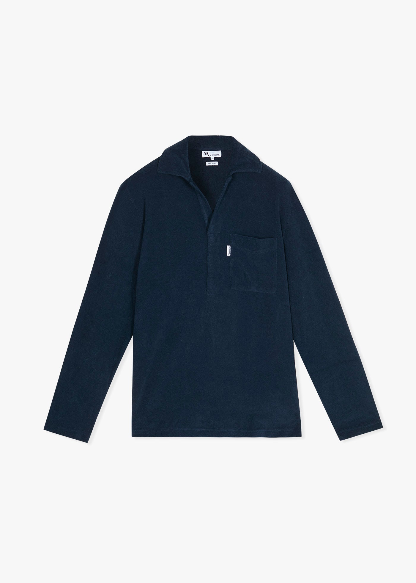 Aalice Cotton - Terry Poloshirt Navy Sweatshirts & Poloshirts