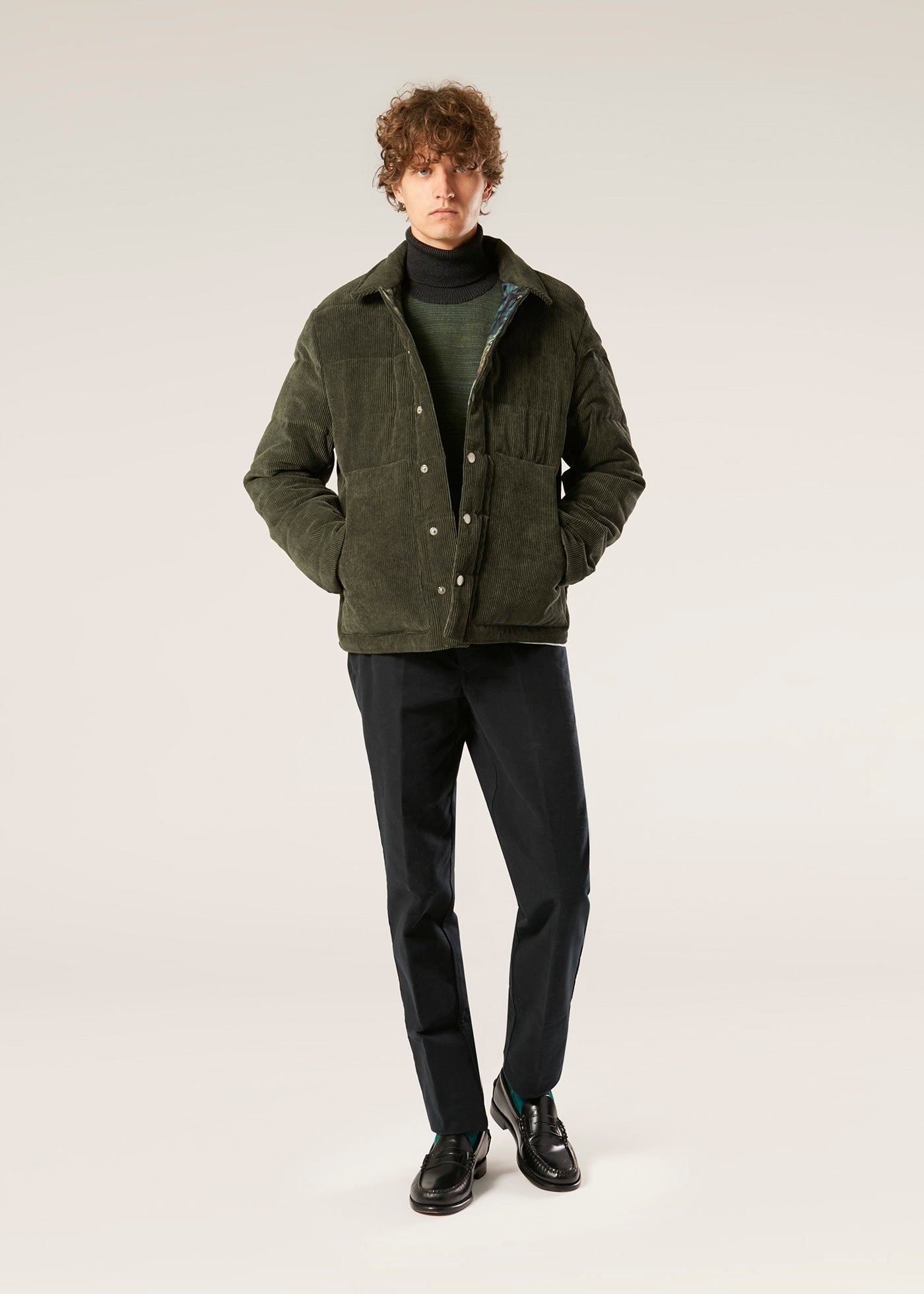 Aalofi Green Corduroy Jacket Coats &