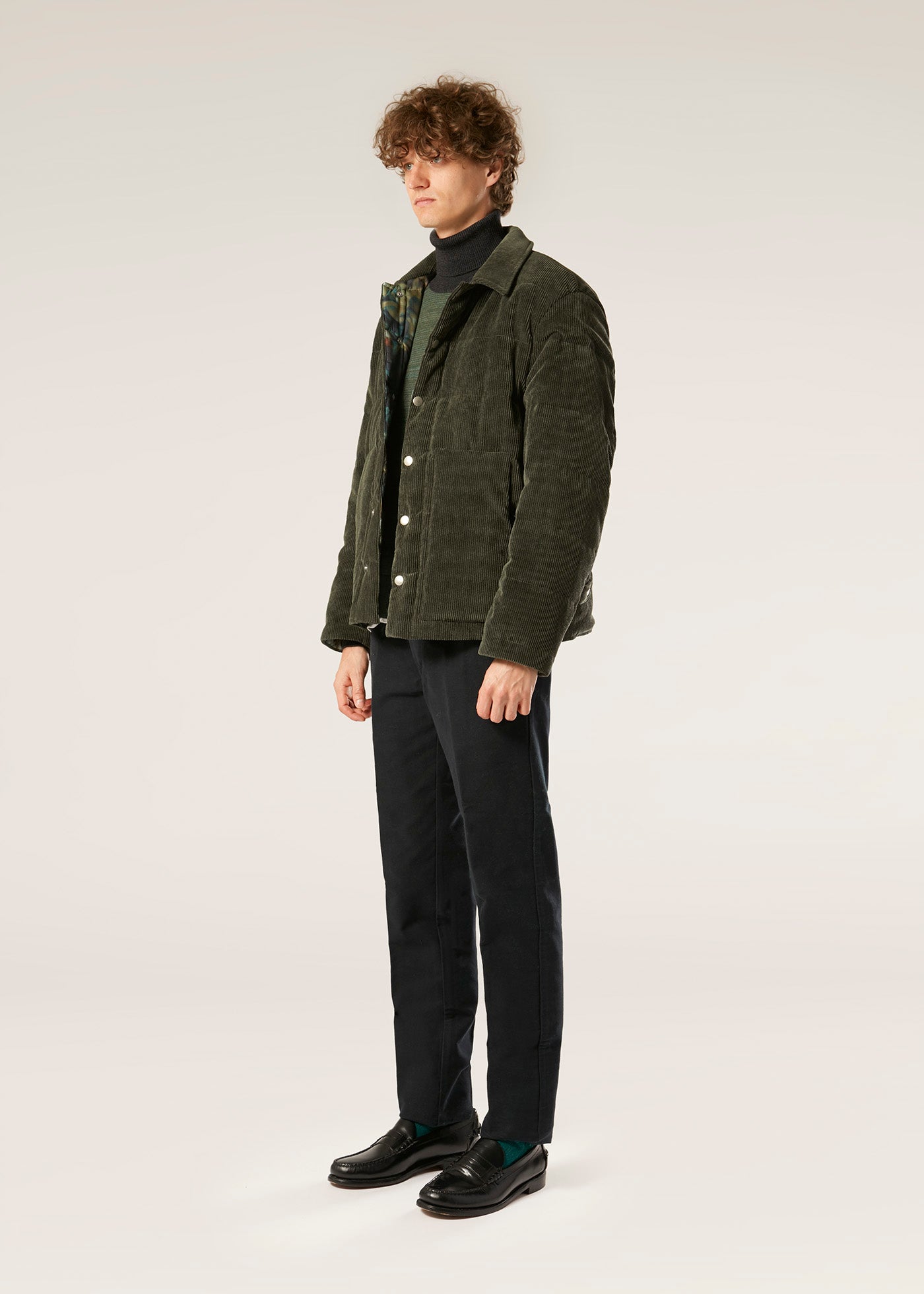 Aalofi Green Corduroy Jacket Coats &