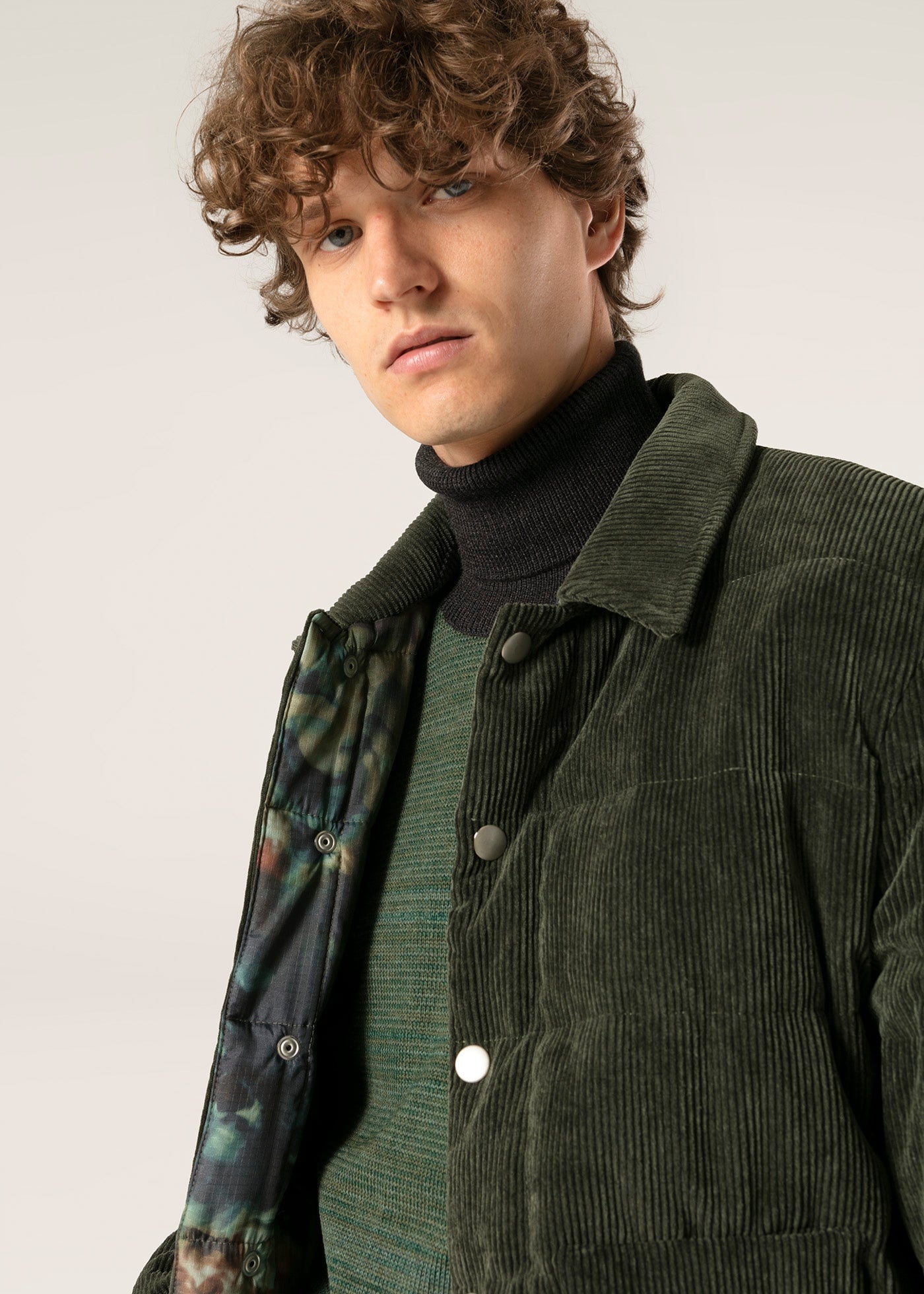Aalofi Green Corduroy Jacket Coats &