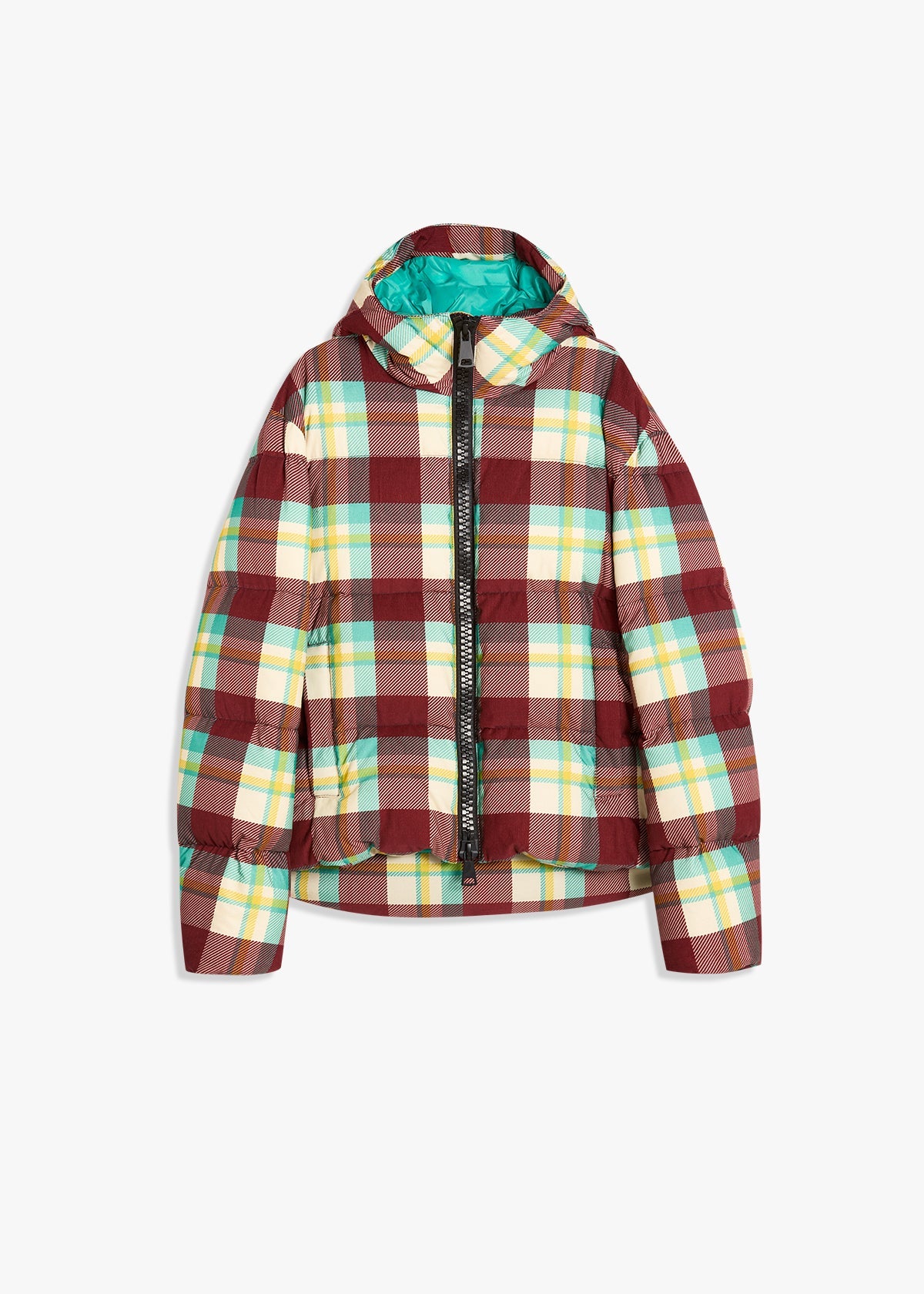 Aalvaro Checked Down Jacket Brown Coats &