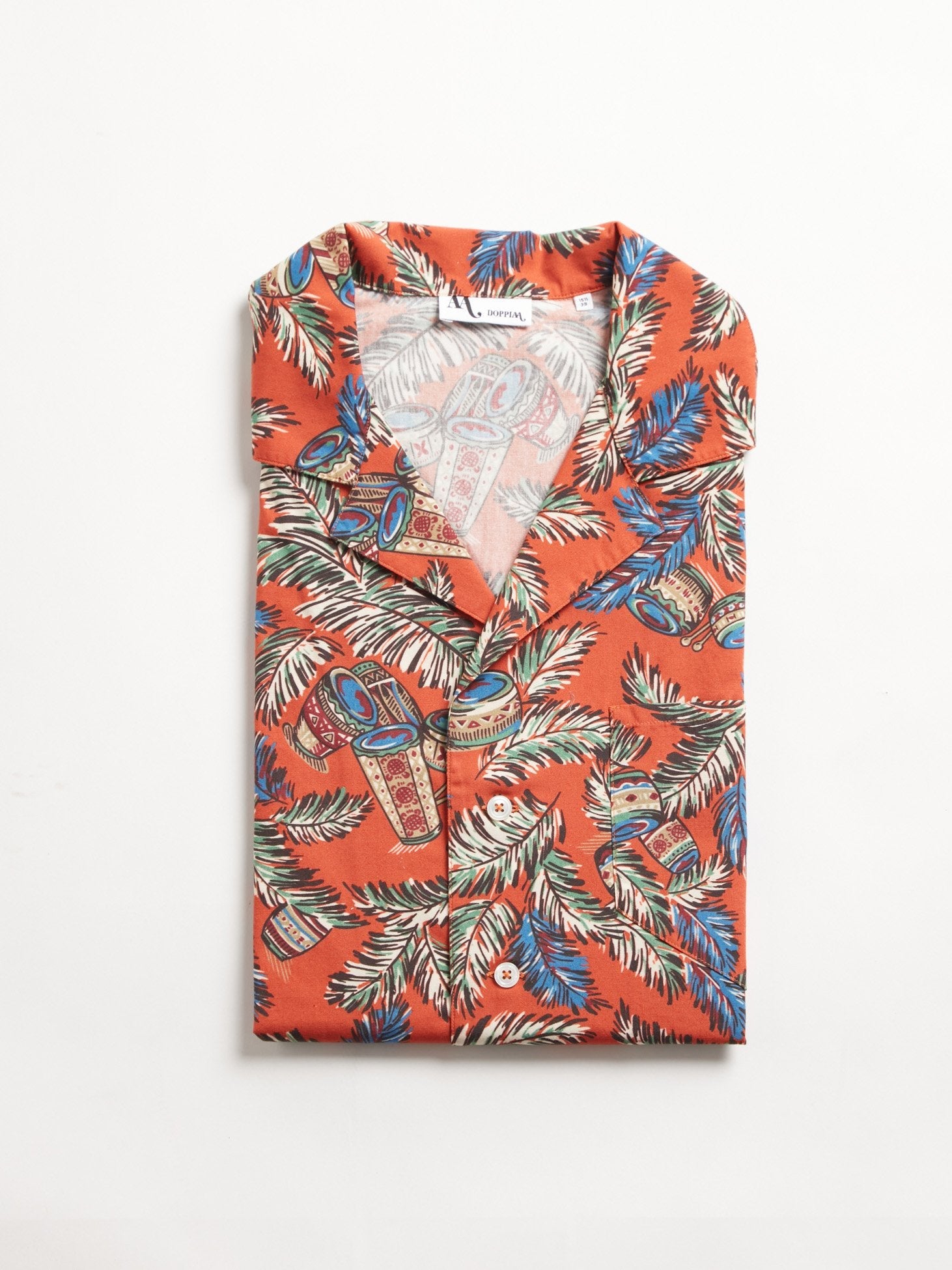 Aambala Tropical Pattern Shirt Orange