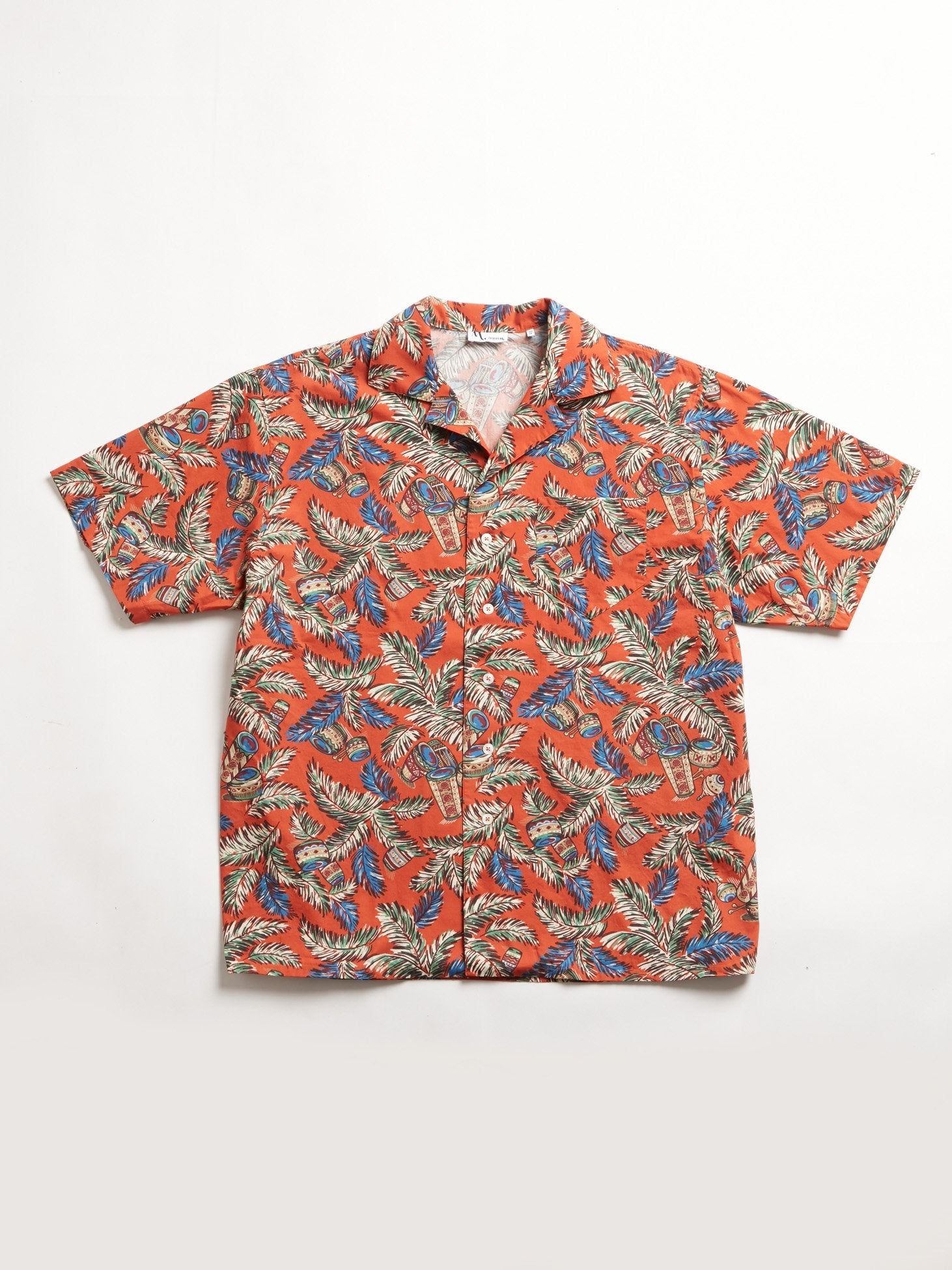 Aambala Tropical Pattern Shirt Orange
