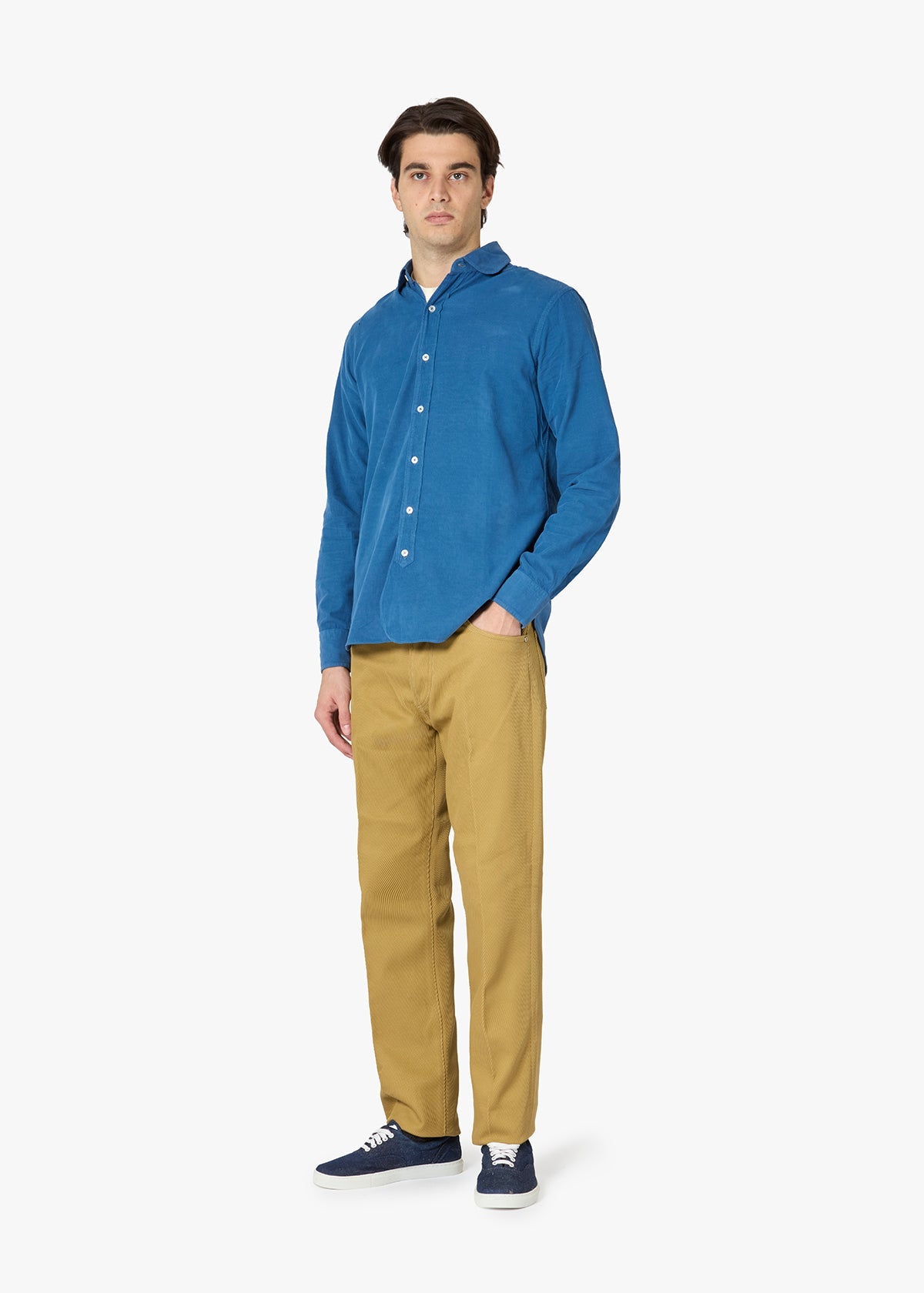 Aamberes Club Collar Shirt Blue