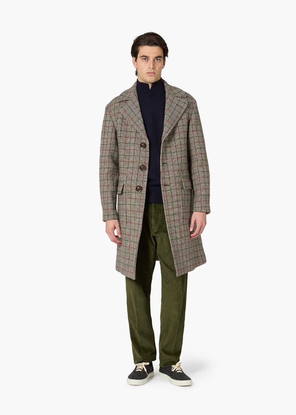 Aamburgo Single-Breasted Coat Beige & Jackets
