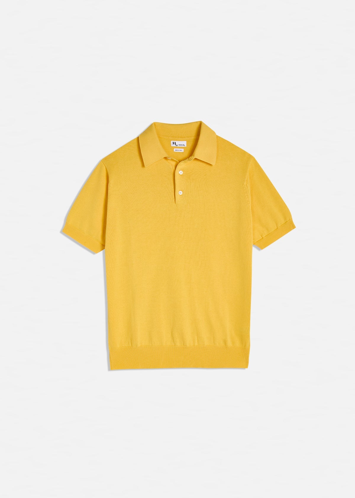 Aamendola Cotton Polo Shirt Yellow Sweatshirts & Poloshirts
