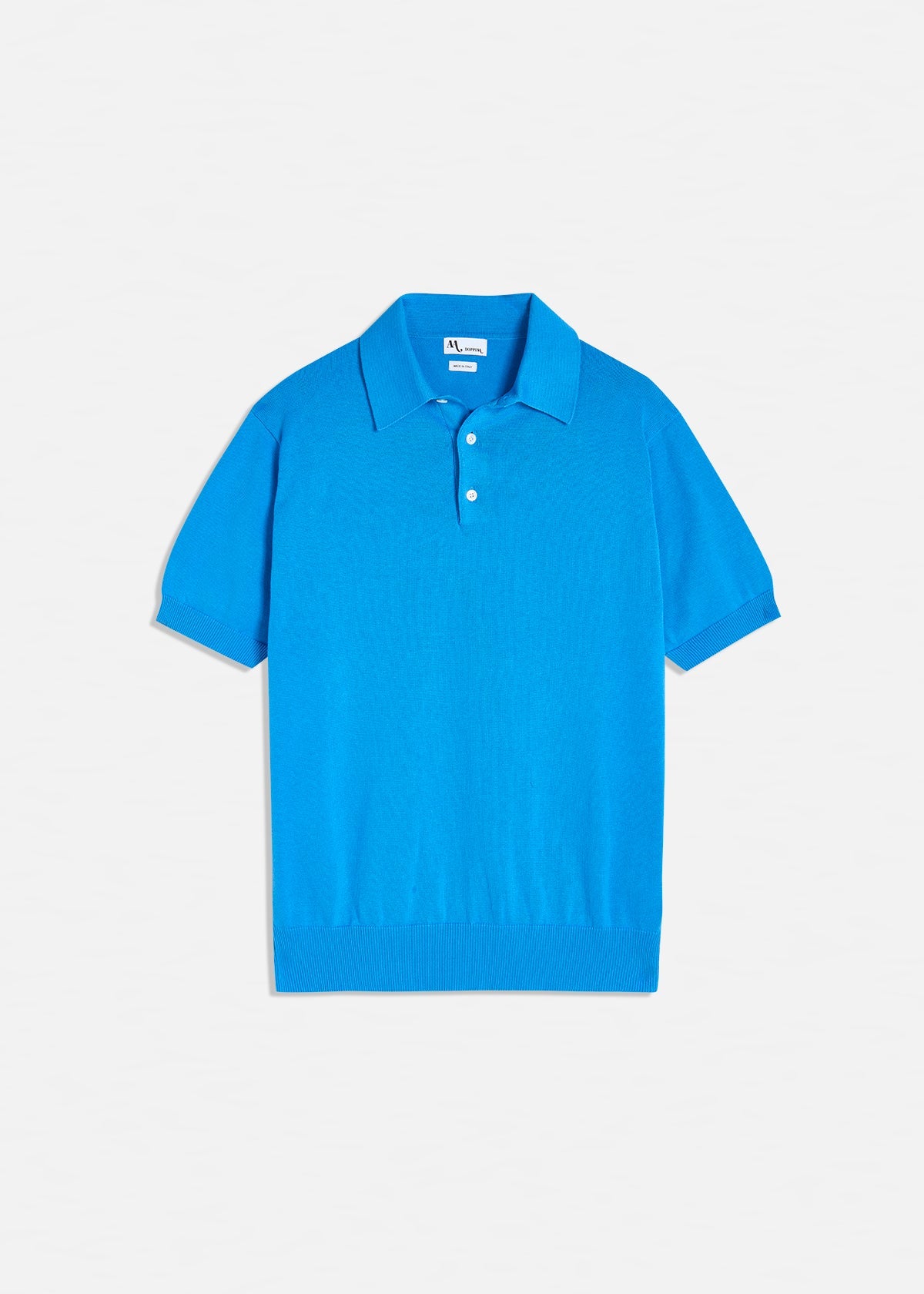 Aamendola Cotton Polo Shirt Blue Sweatshirts & Poloshirts
