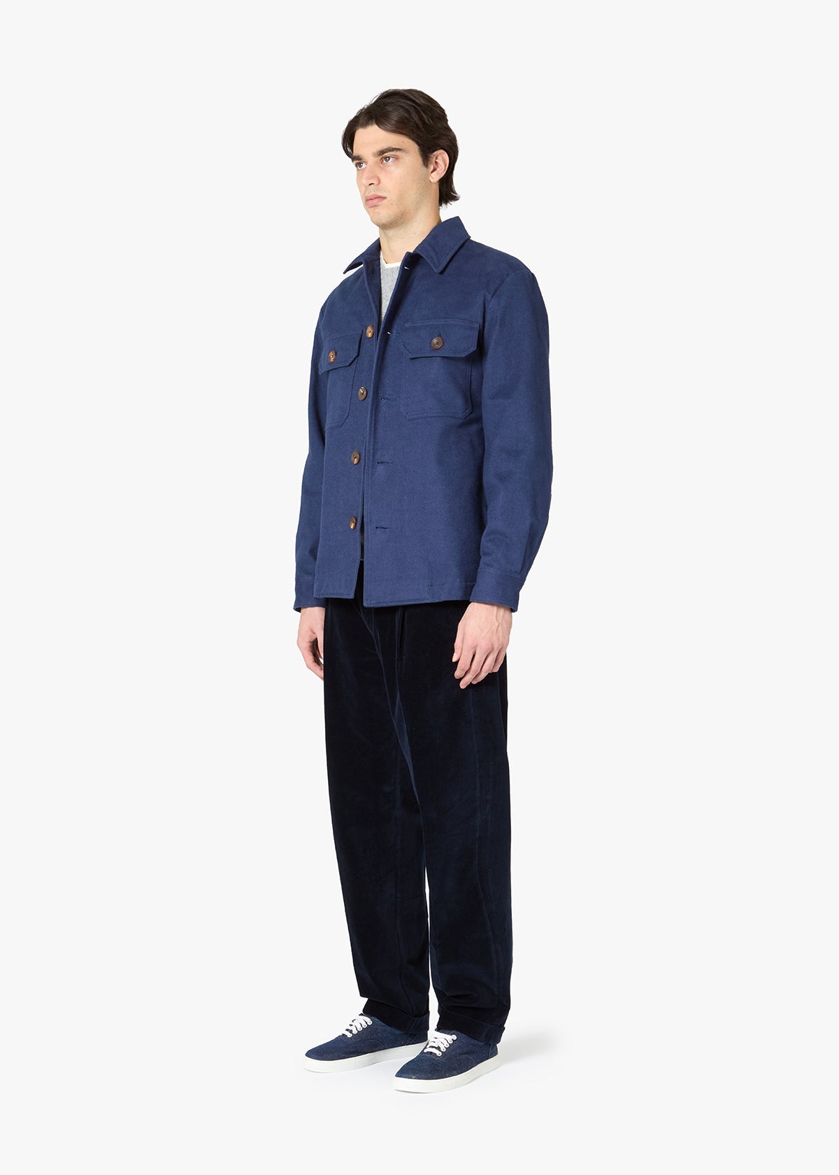 Aamenofi Overshirt Blue Coats & Jackets