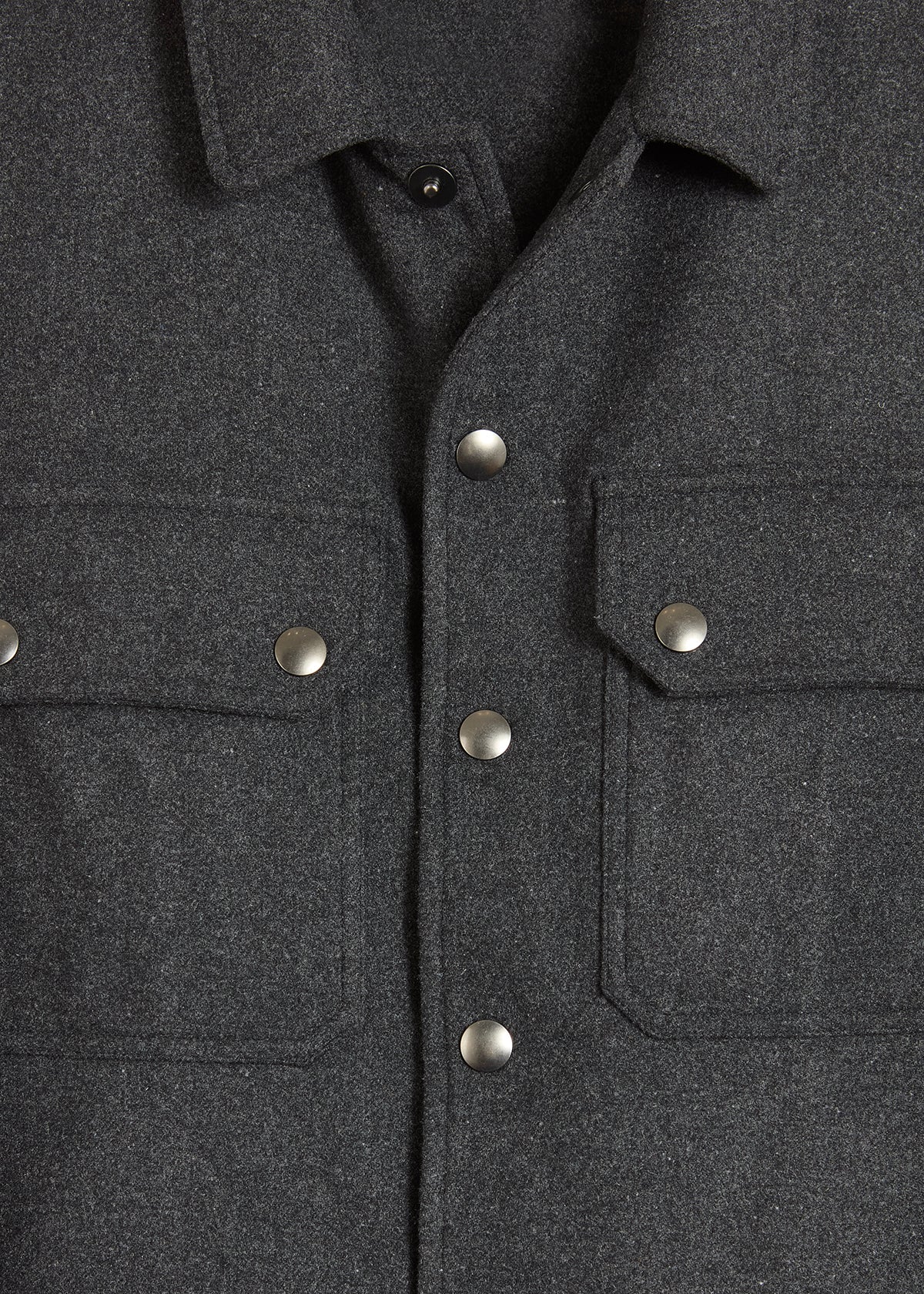 Aamenofi Snap Buttons Overshirt Blue Coats & Jackets