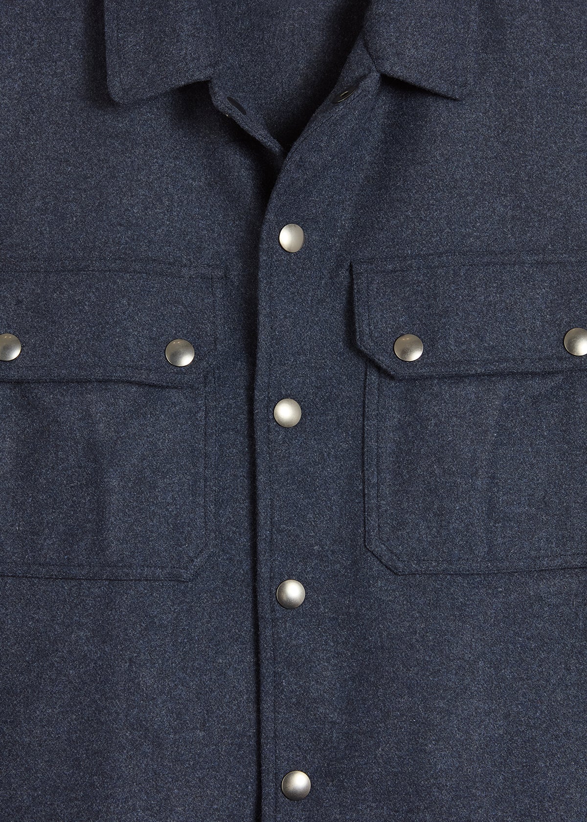 Aamenofi Snap Buttons Overshirt Grey Coats & Jackets