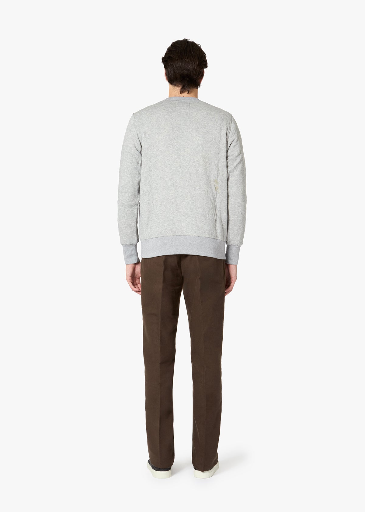 Aamerican Quilted Sweater Grey Sweatshirts & Poloshirts