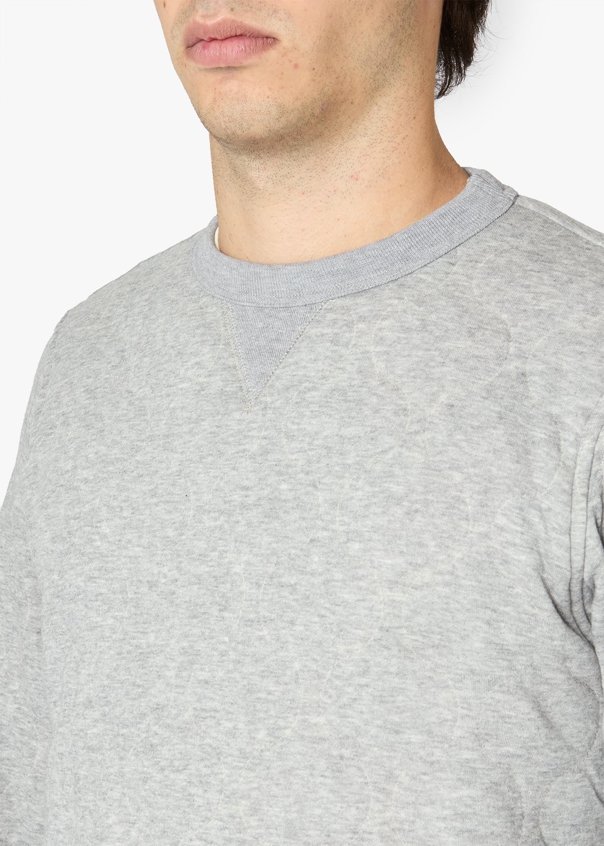 Aamerican Quilted Sweater Grey Sweatshirts & Poloshirts