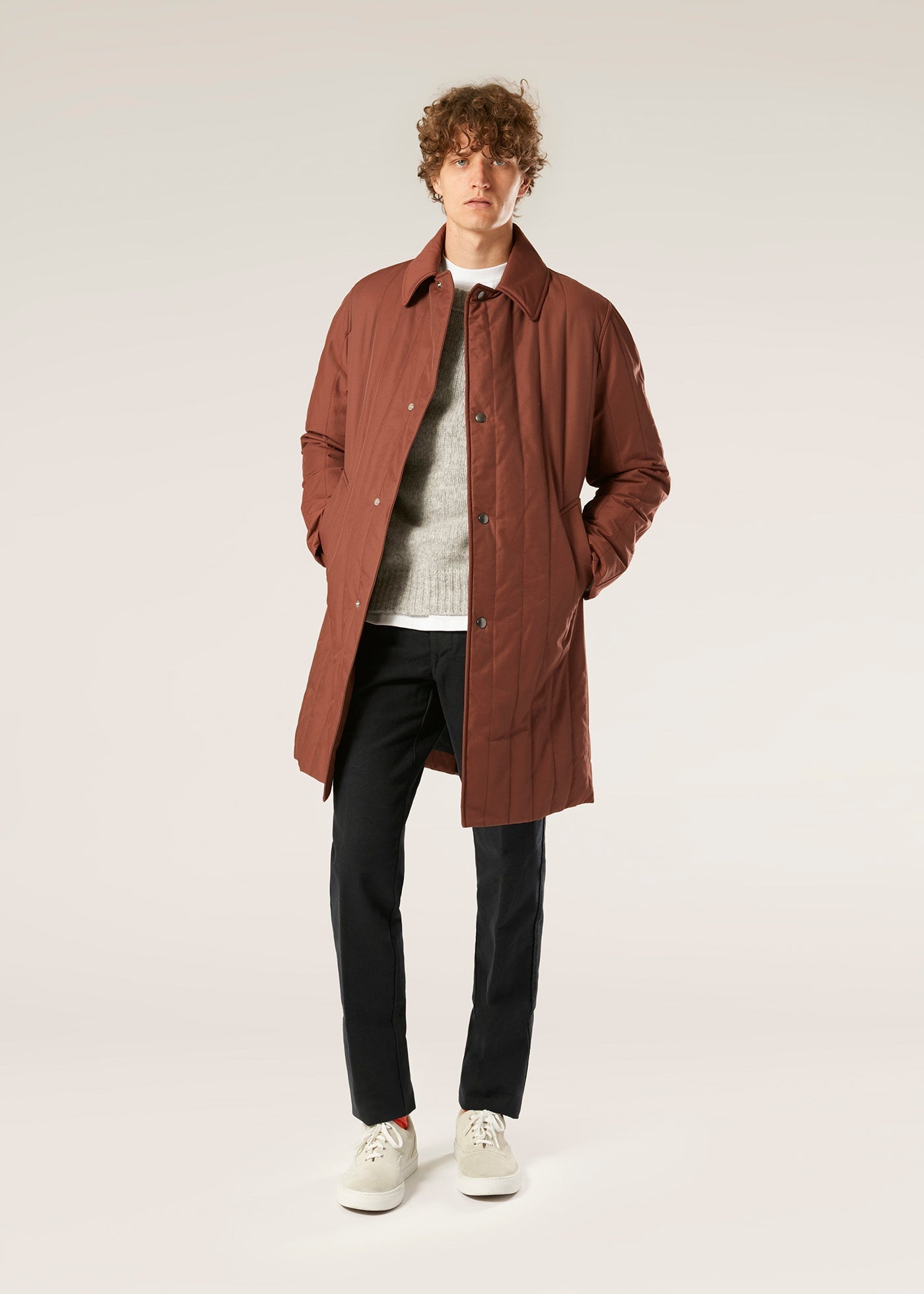 Aamsterdam Nylon Padded Coat Brown & Jackets