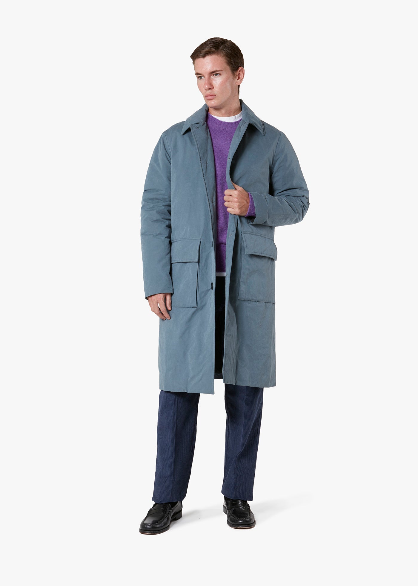 Aamsterdam Nylon Padded Coat Skyblue & Jackets