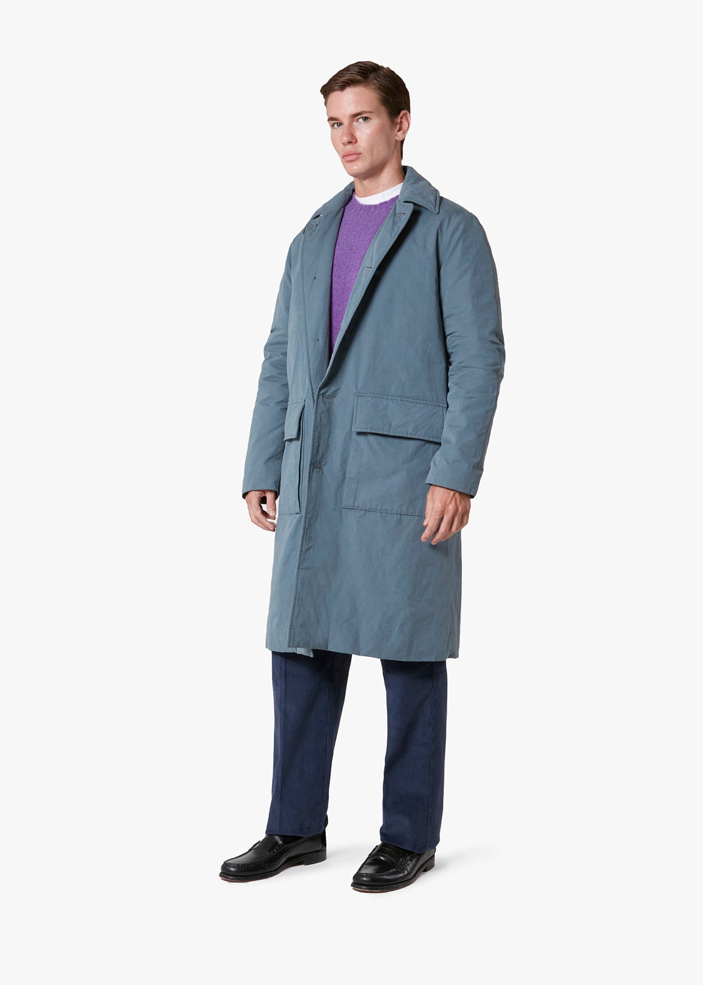 Aamsterdam Nylon Padded Coat Skyblue & Jackets