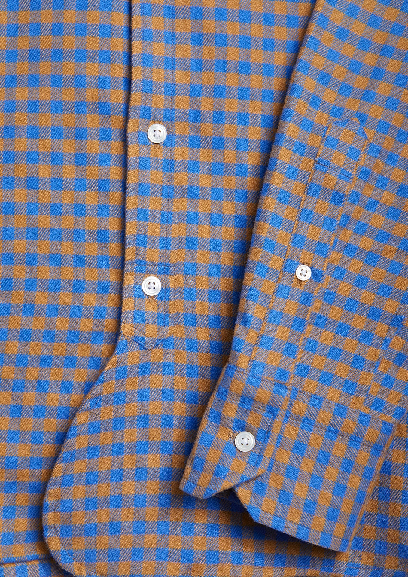 Aanacapri Checked Flannel Shirt Blue