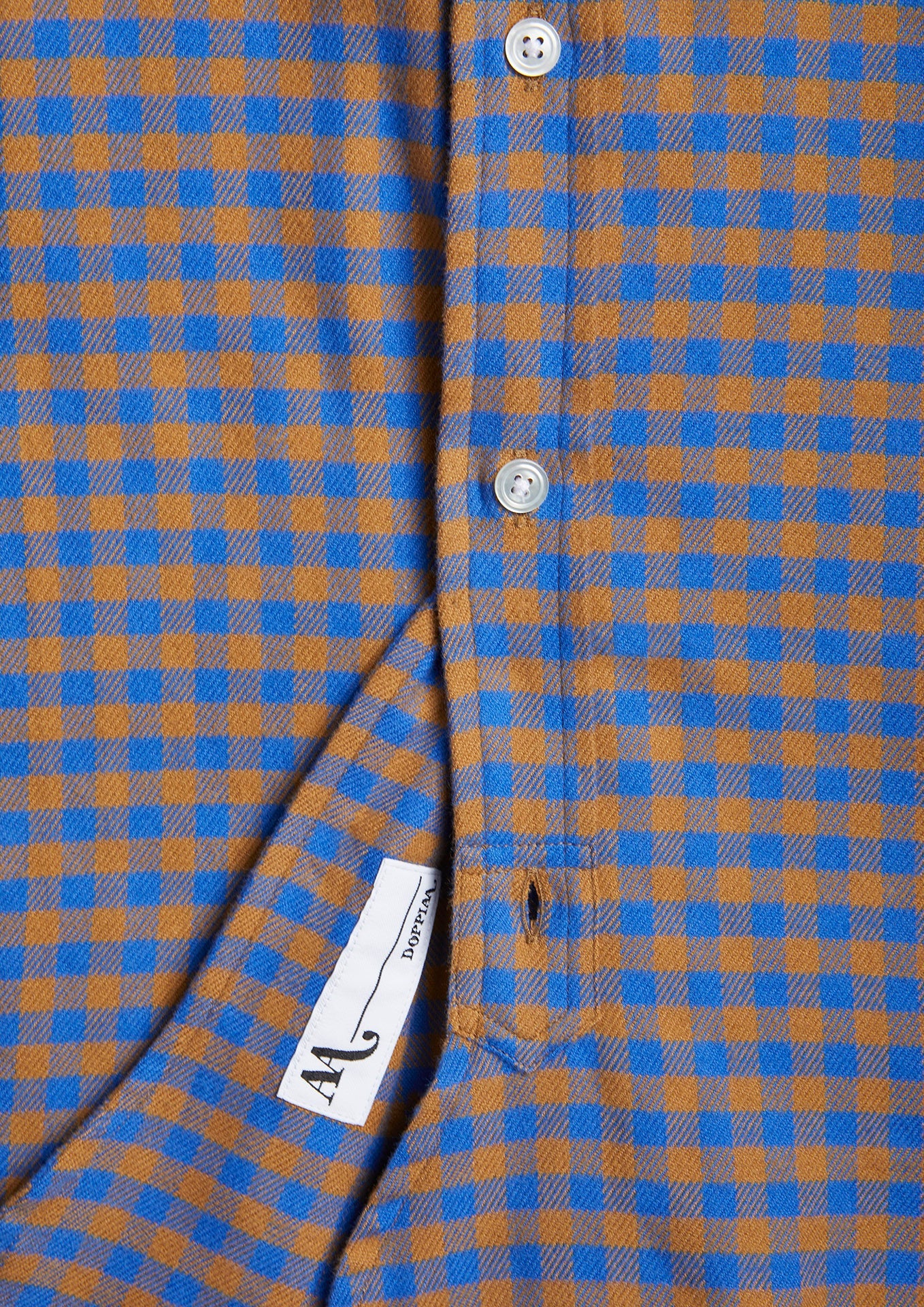 Aanacapri Checked Flannel Shirt Blue