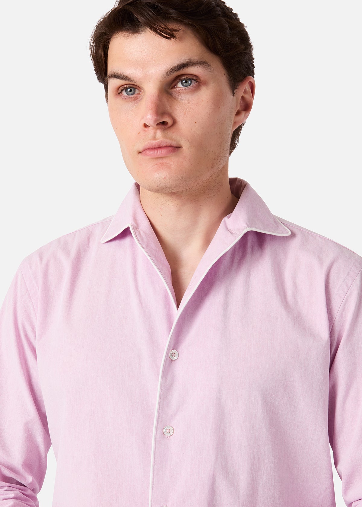 Aanacapri Collar Piping Shirt (copia) Pink