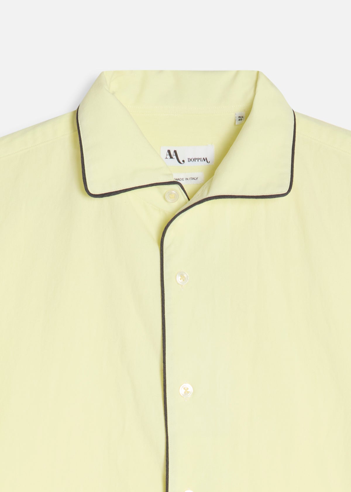 Aanacapri Collar Piping Shirt (copia) Yellow