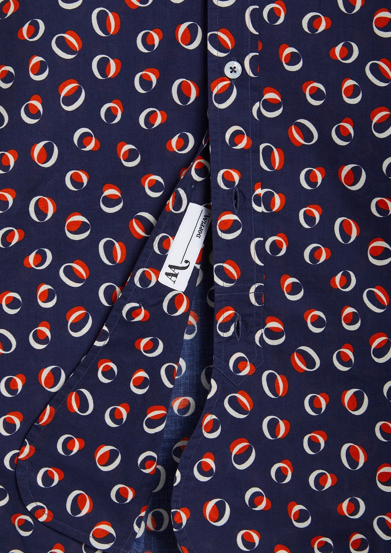 Aanacapri Collar Printed Shirt Blue