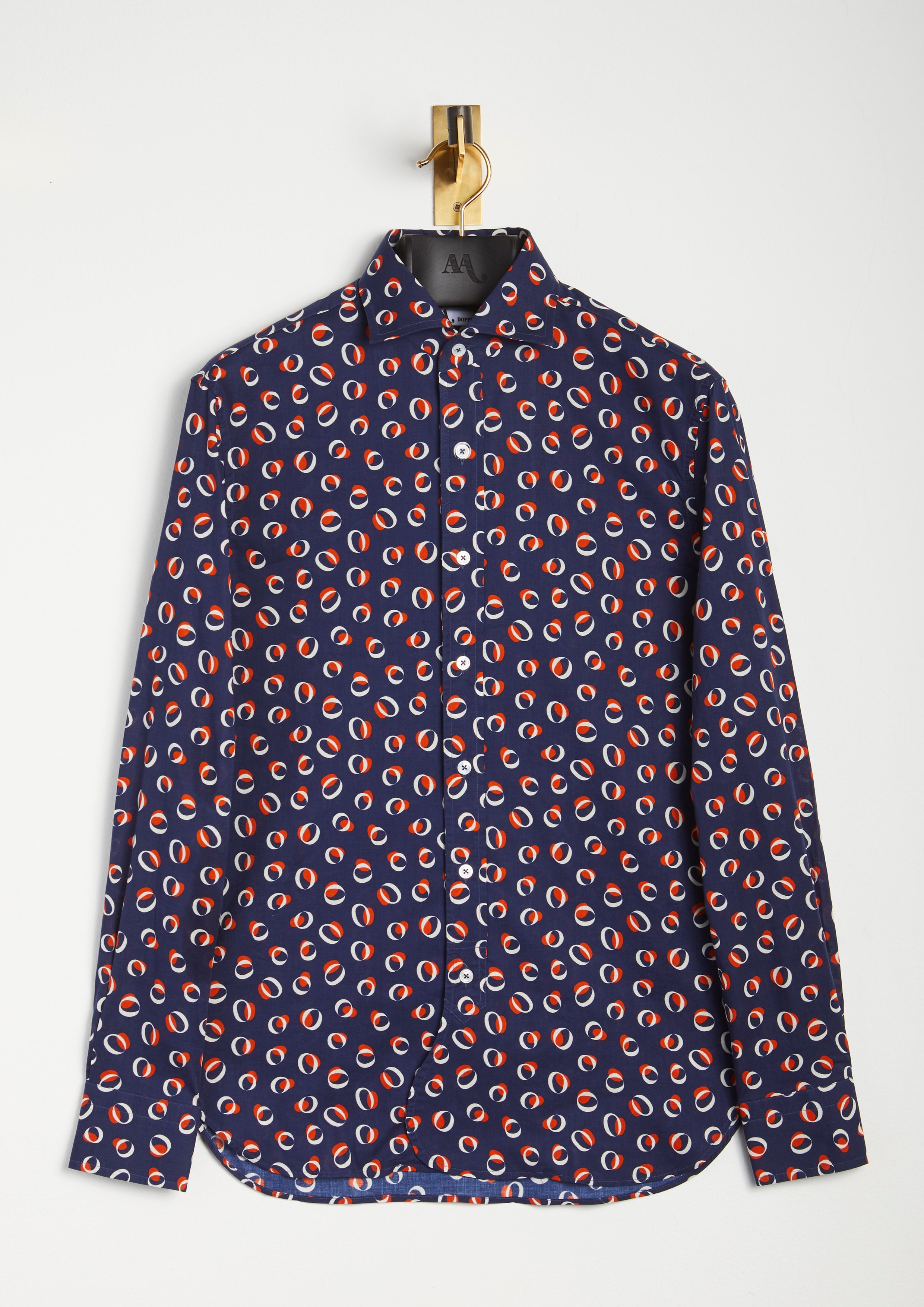 Aanacapri Collar Printed Shirt Blue