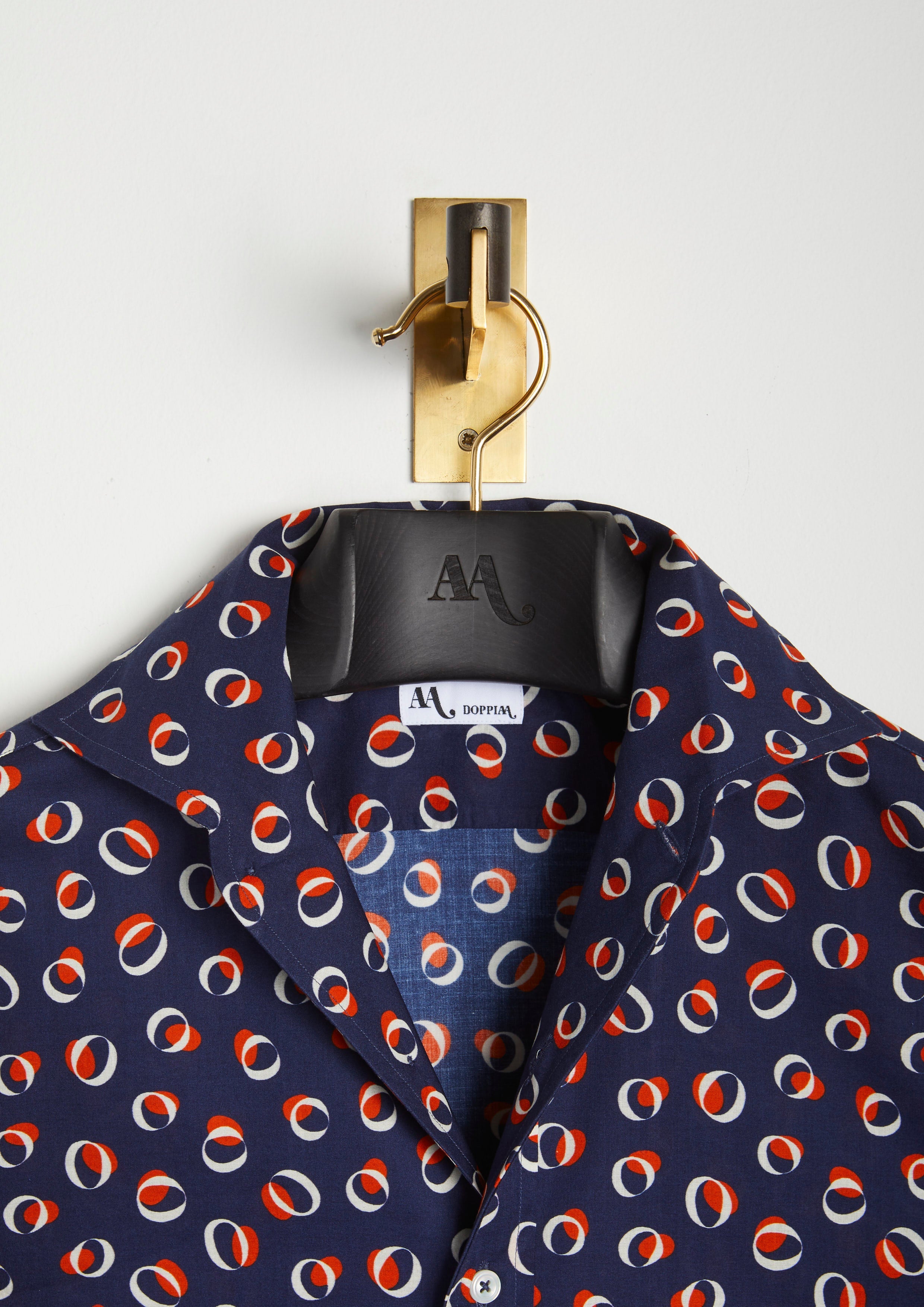 Aanacapri Collar Printed Shirt Blue
