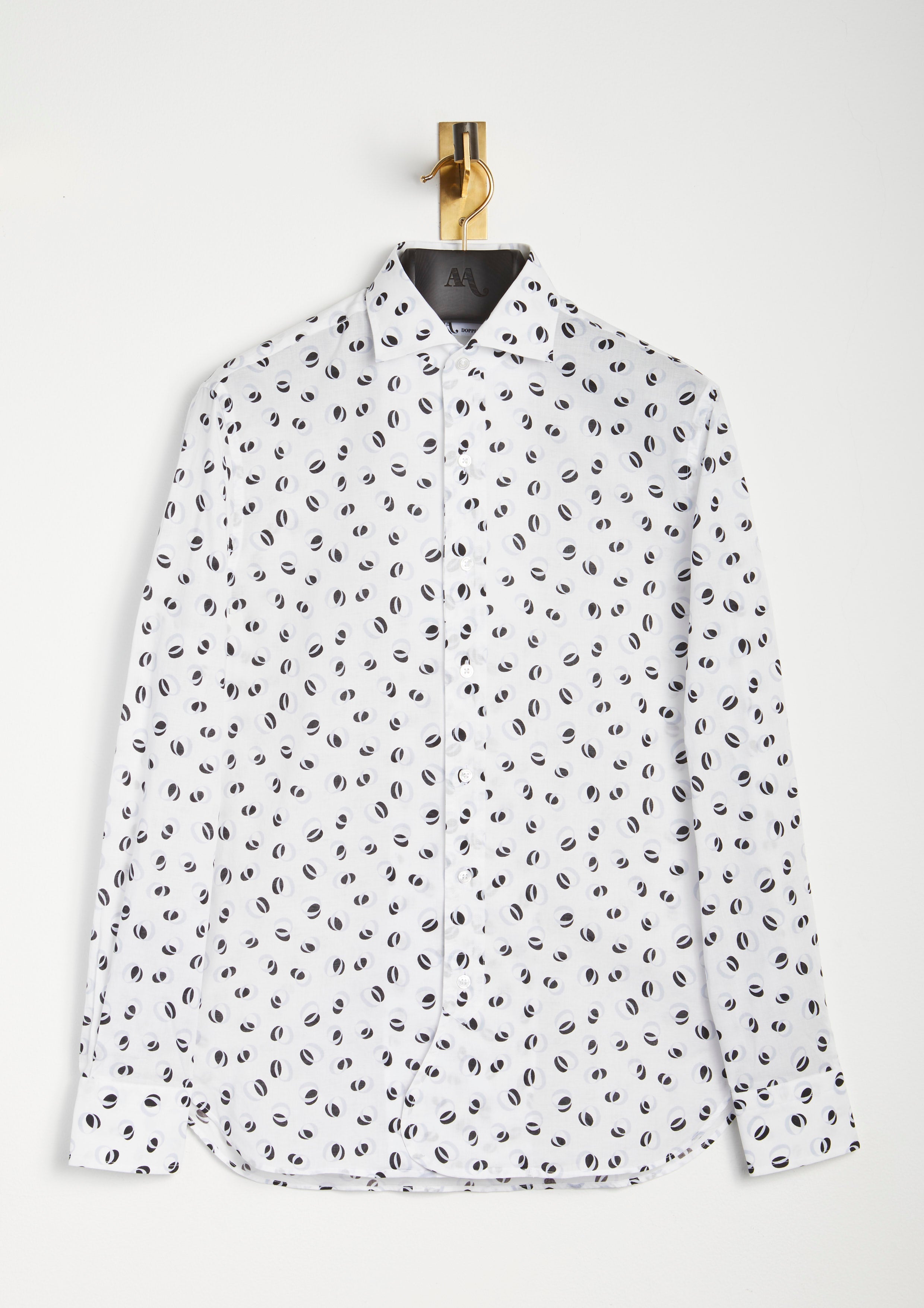 Aanacapri Capri Collar Printed Shirt White