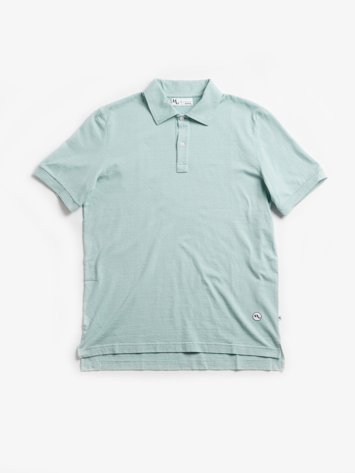 Aandau Aqua Green Cotton Polo Shirt Sweatshirts & Poloshirts