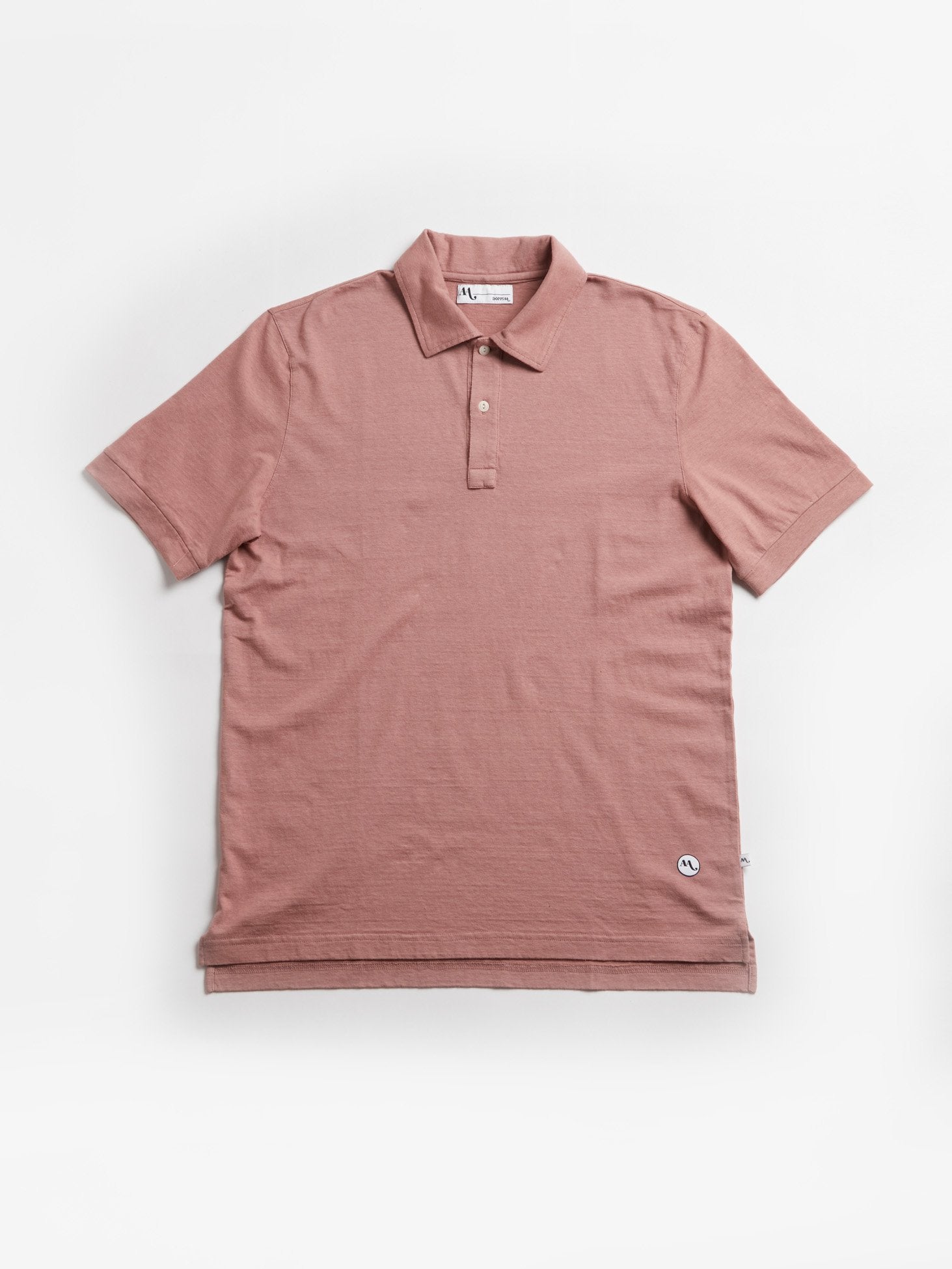 Aandau Powder Pink Cotton Polo Shirt Sweatshirts & Poloshirts
