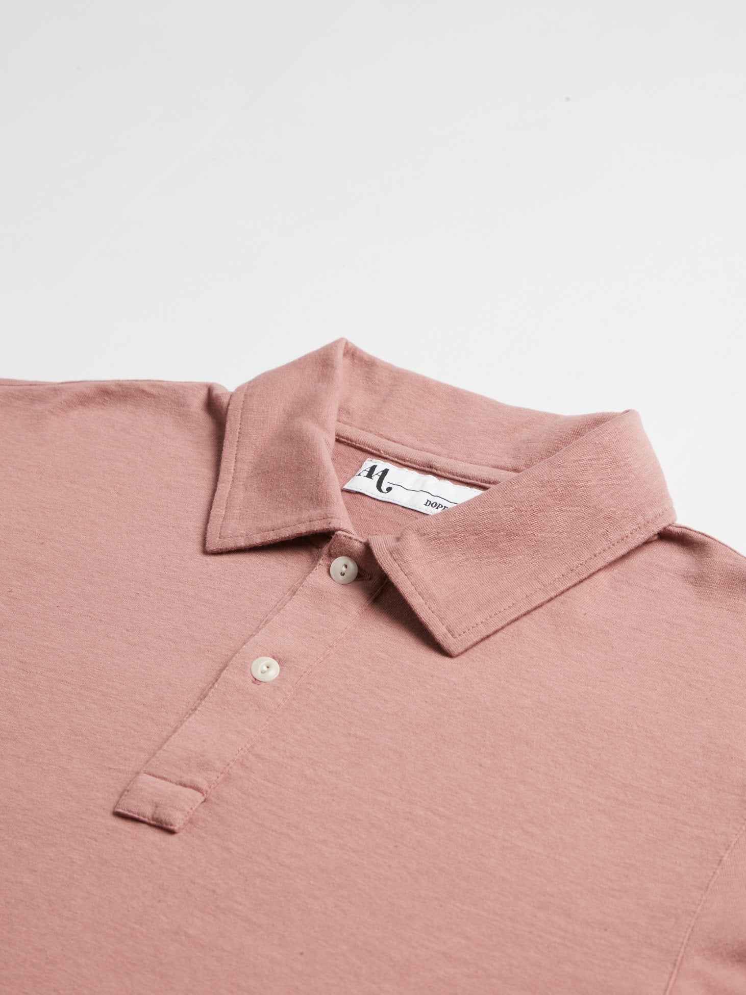 Aandau Powder Pink Cotton Polo Shirt Sweatshirts & Poloshirts
