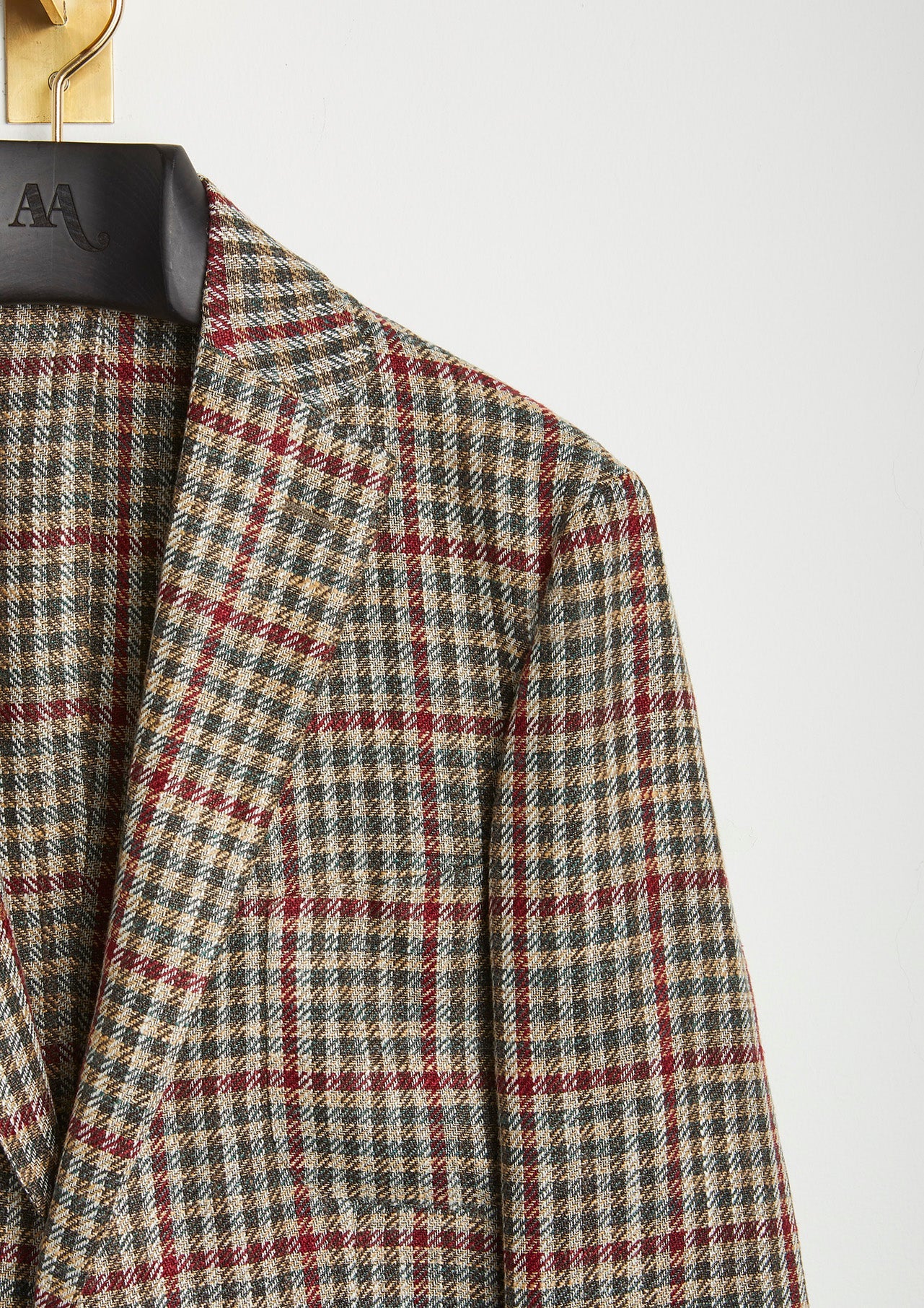 Aanfiro Checked Jacket Brown Coats &