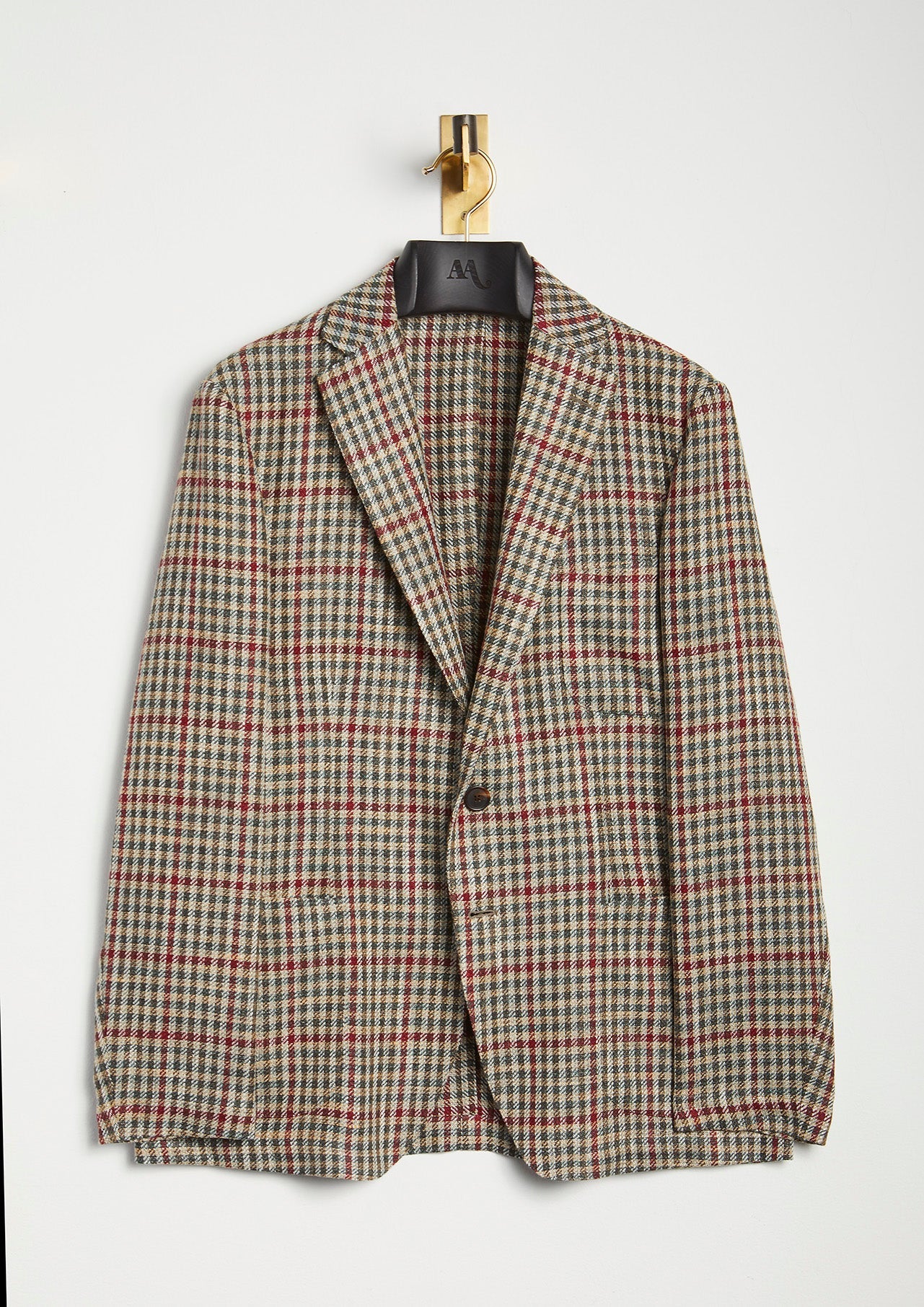 Aanfiro Checked Jacket Brown Coats &
