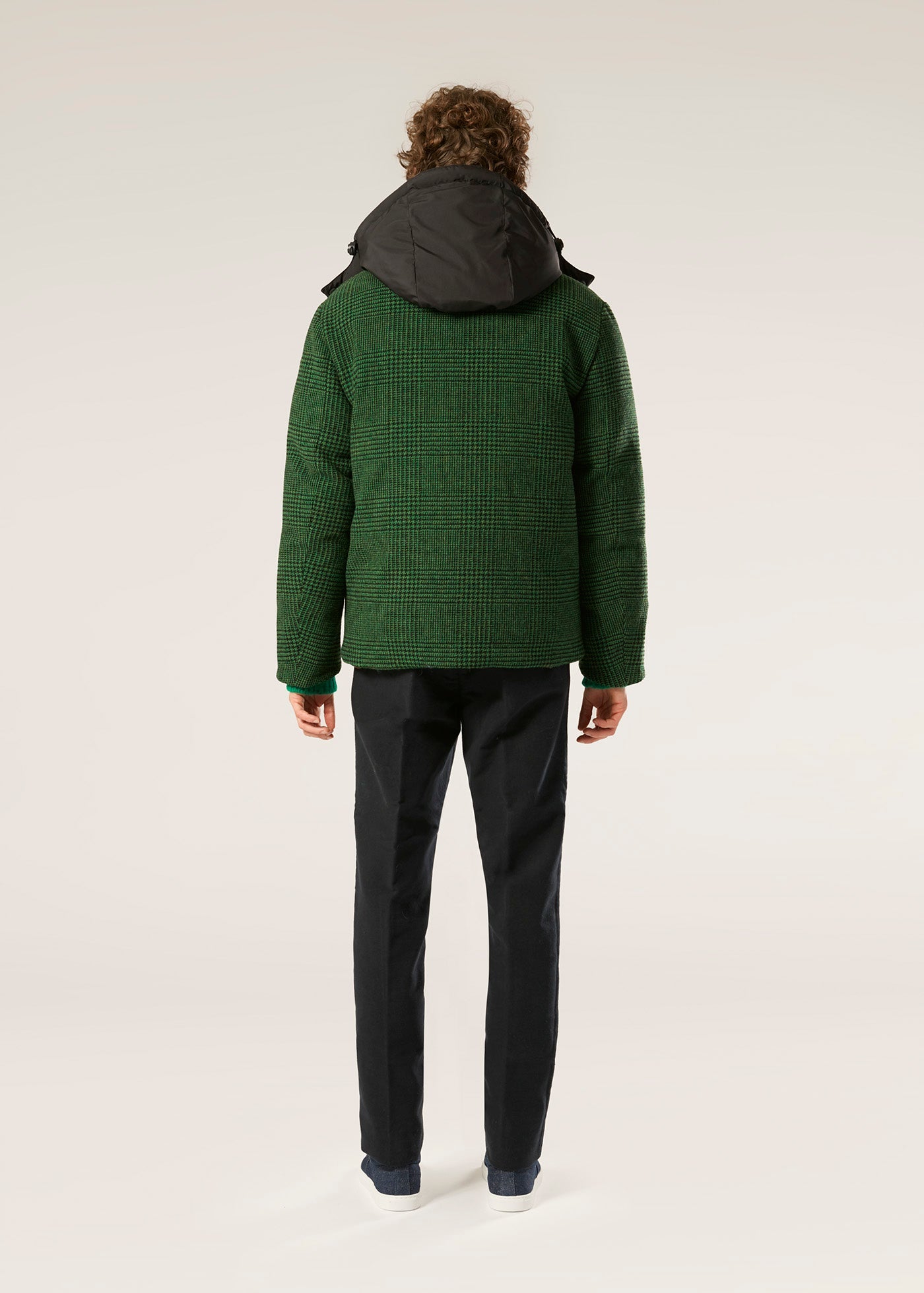 Aangoon Checked Down Jacket Green Coats &
