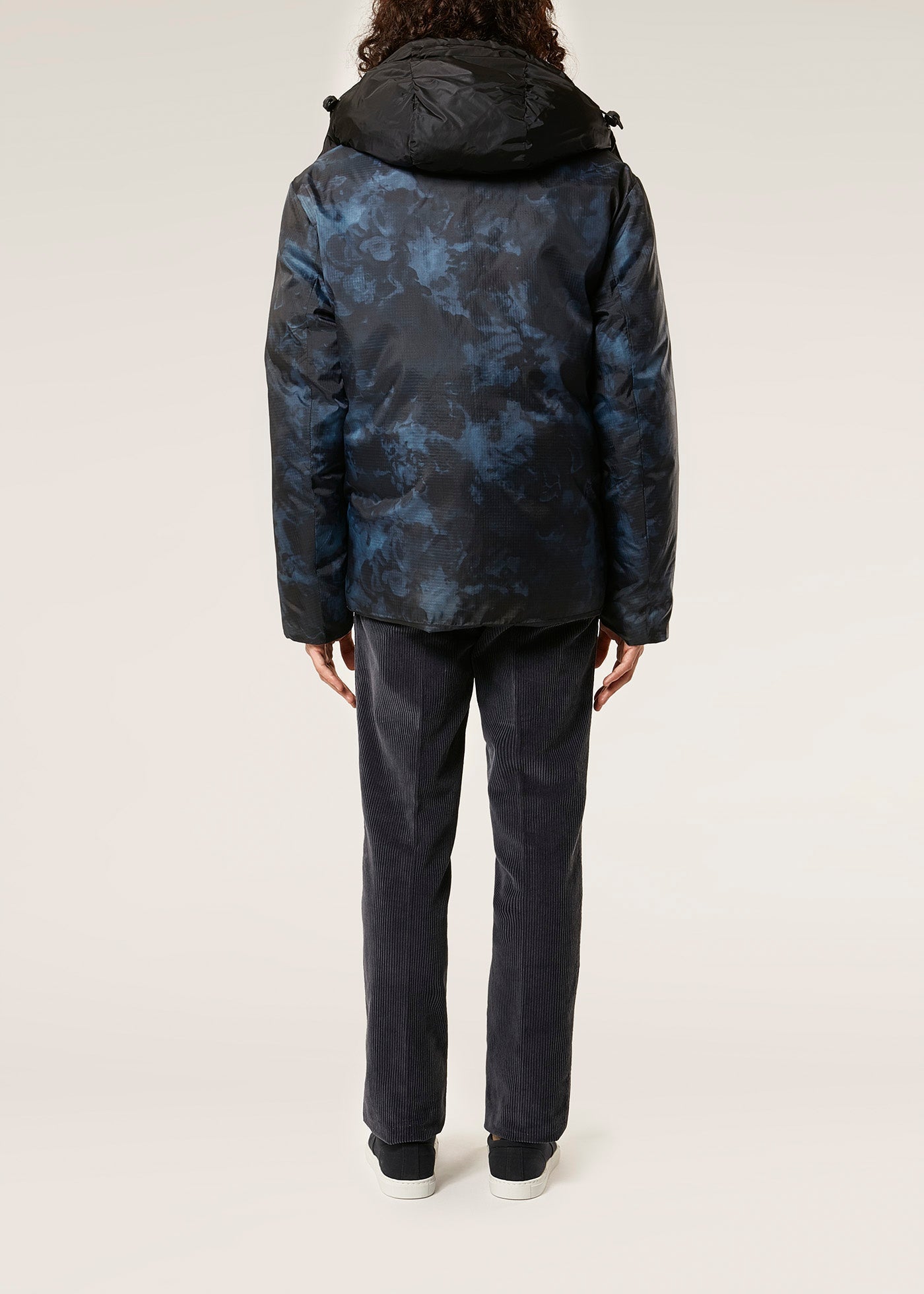 Aangoon Printed Down Jacket Blue Coats &