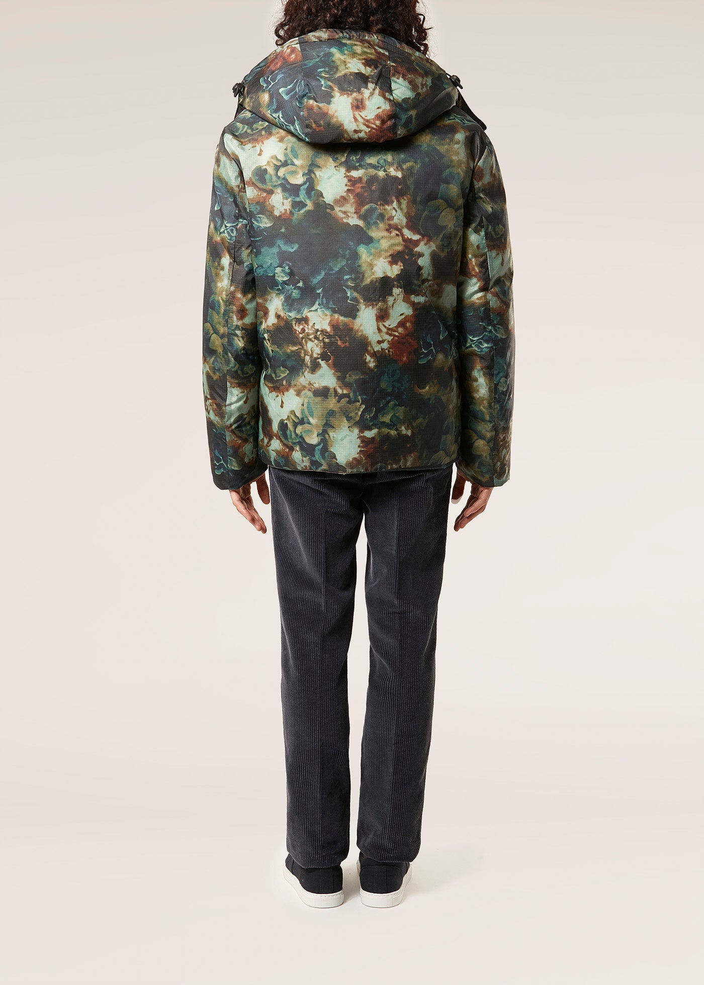 Aangoon Printed Down Jacket Green Coats &