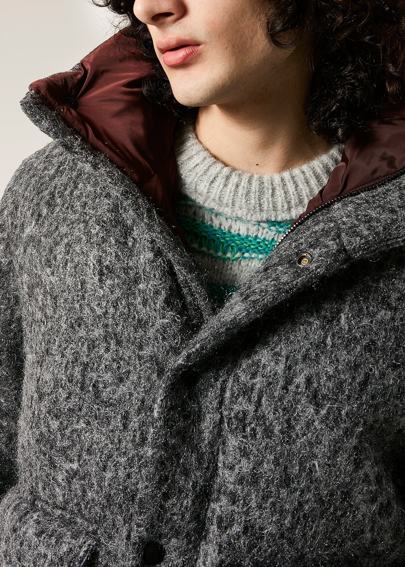 Aangoon-Sc Grey Down Jacket Coats &