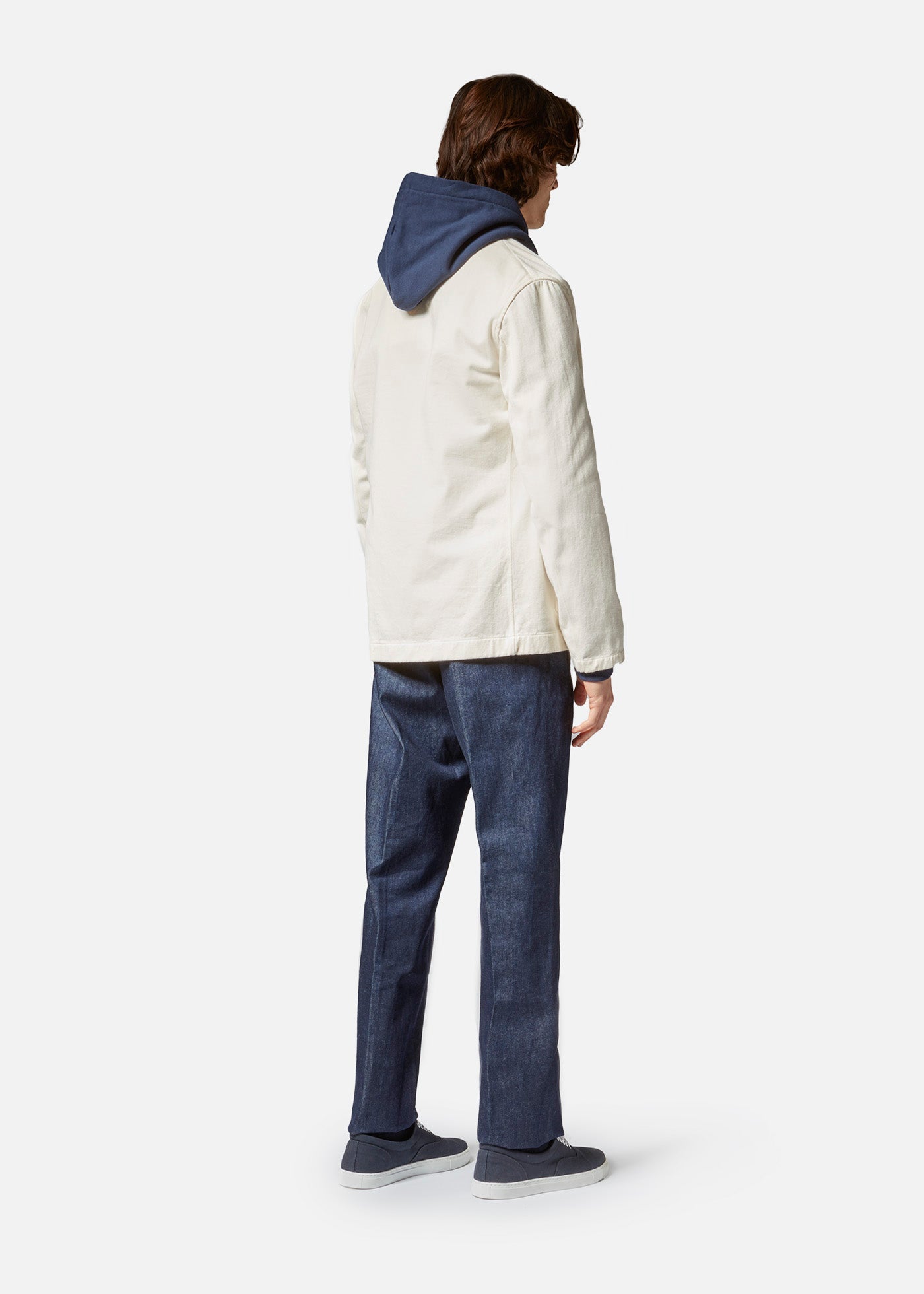Aansonia Cotton Double Breasted Blazer White Coats & Jackets