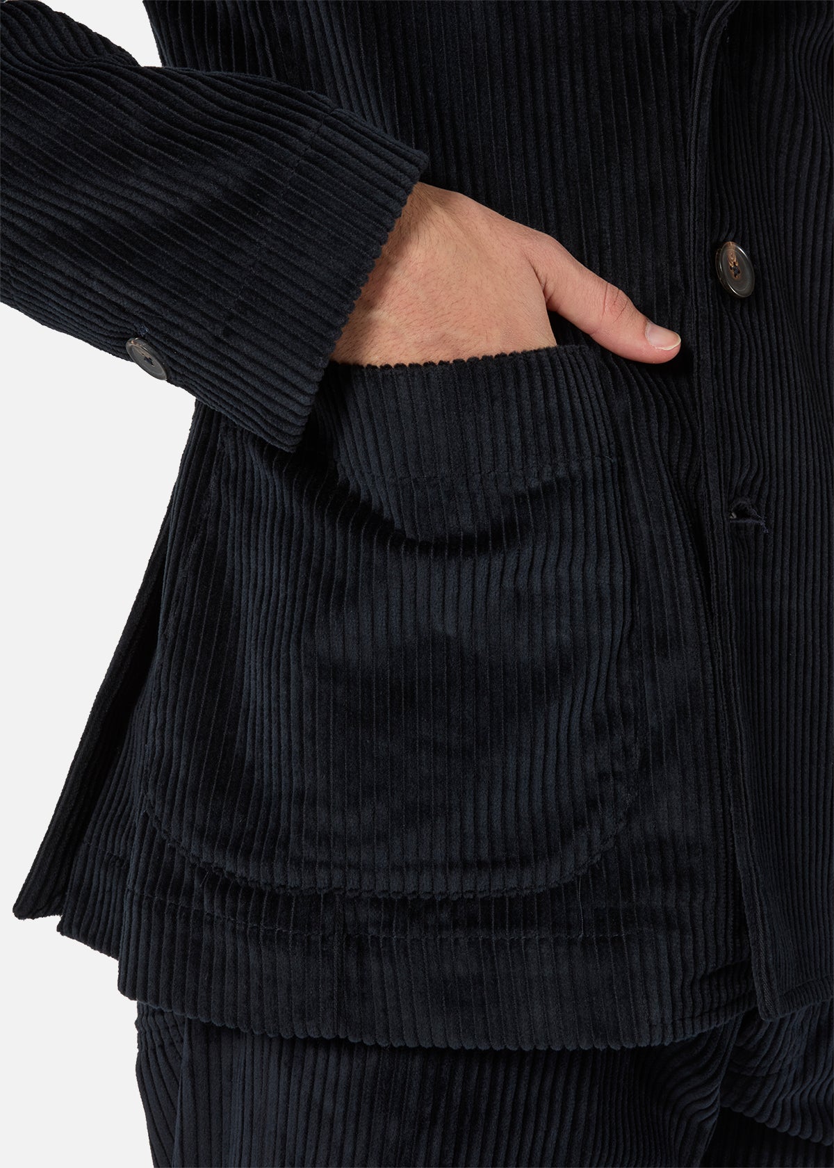 Aansonia Cotton Corduroy Jacket Blue Coats &