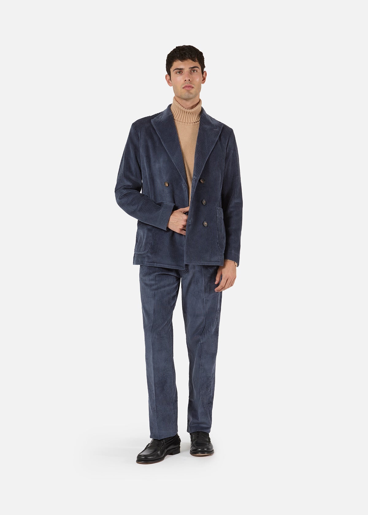 Aansonia Cotton Corduroy Jacket Blue Coats &
