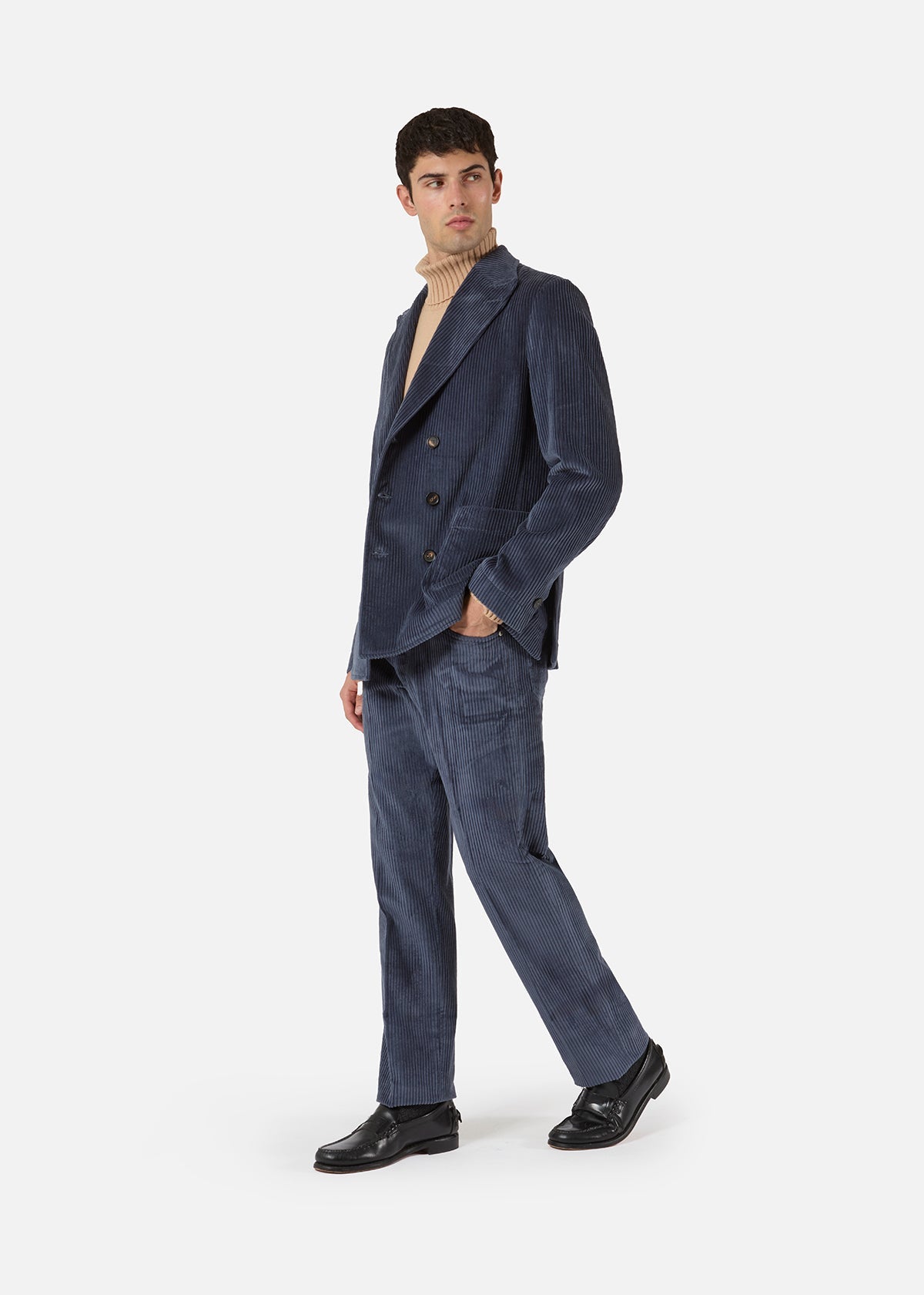 Aansonia Cotton Corduroy Jacket Blue Coats &